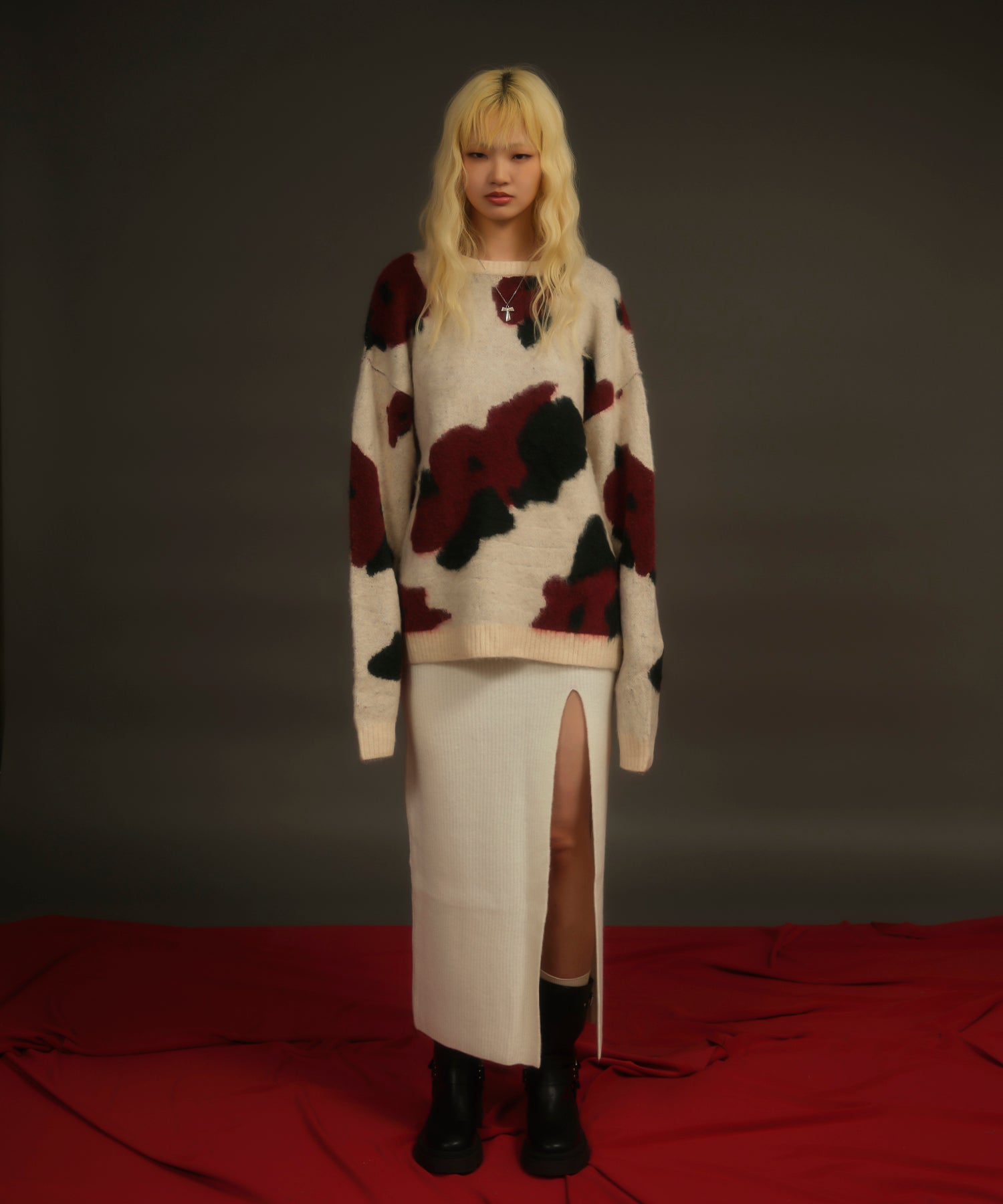 MODEL:174cm/COLOR:IVORY/SIZE:F