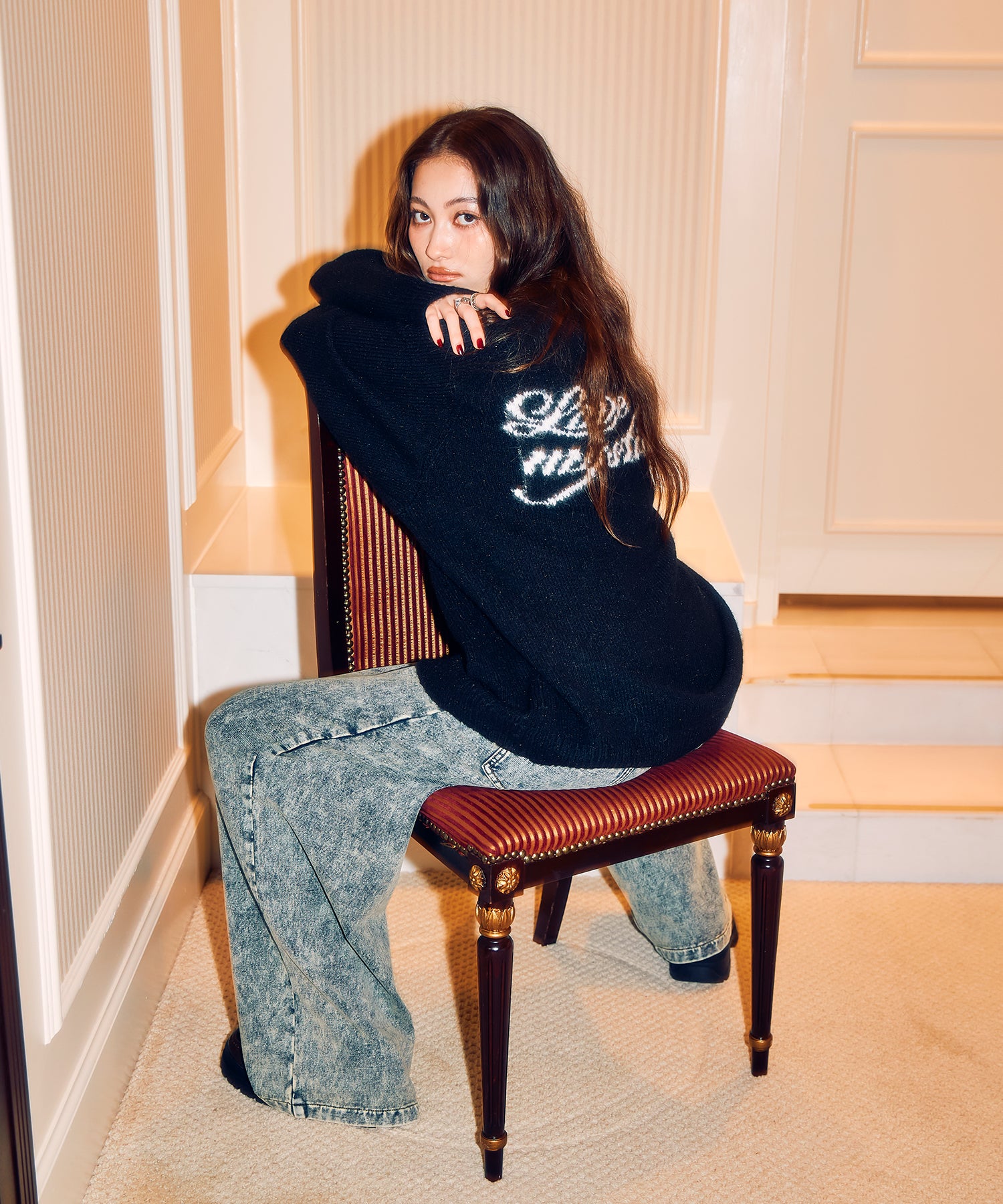 MODEL:163cm/COLOR:BLACK/SIZE:F