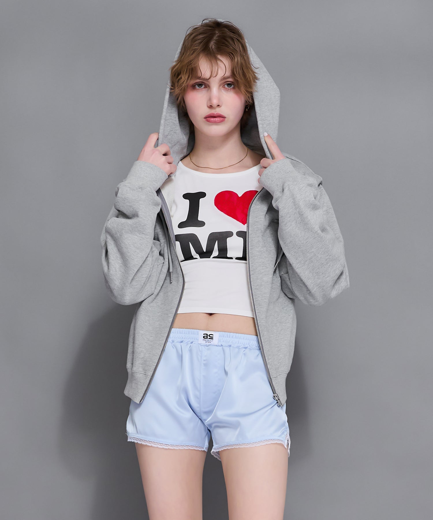 MODEL:170cm/COLOR:WHITE/SIZE:F