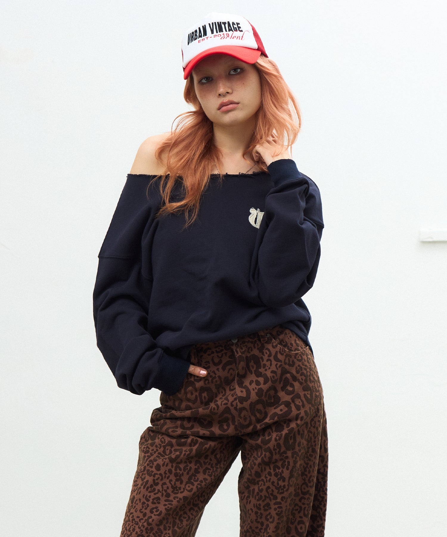 MODEL:170cm/COLOR:NAVY/SIZE:F