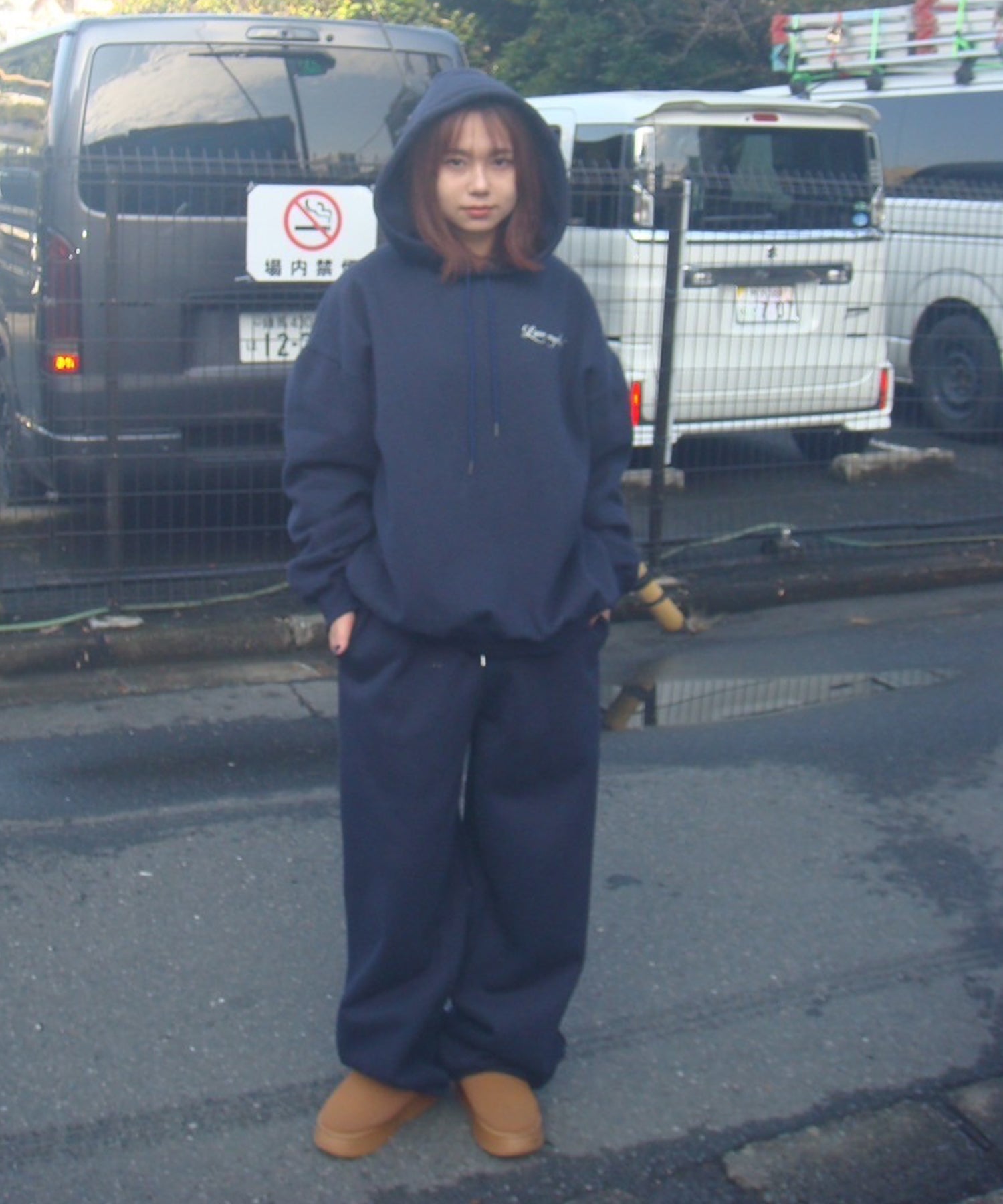 STAFF:159cm/COLOR:NAVY/SIZE:F