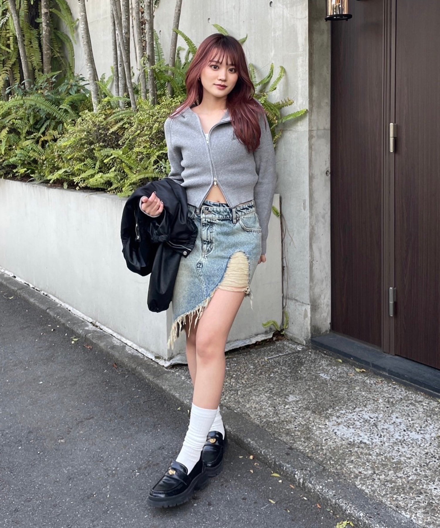 STAFF:153cm/COLOR:GRAY/SIZE:F