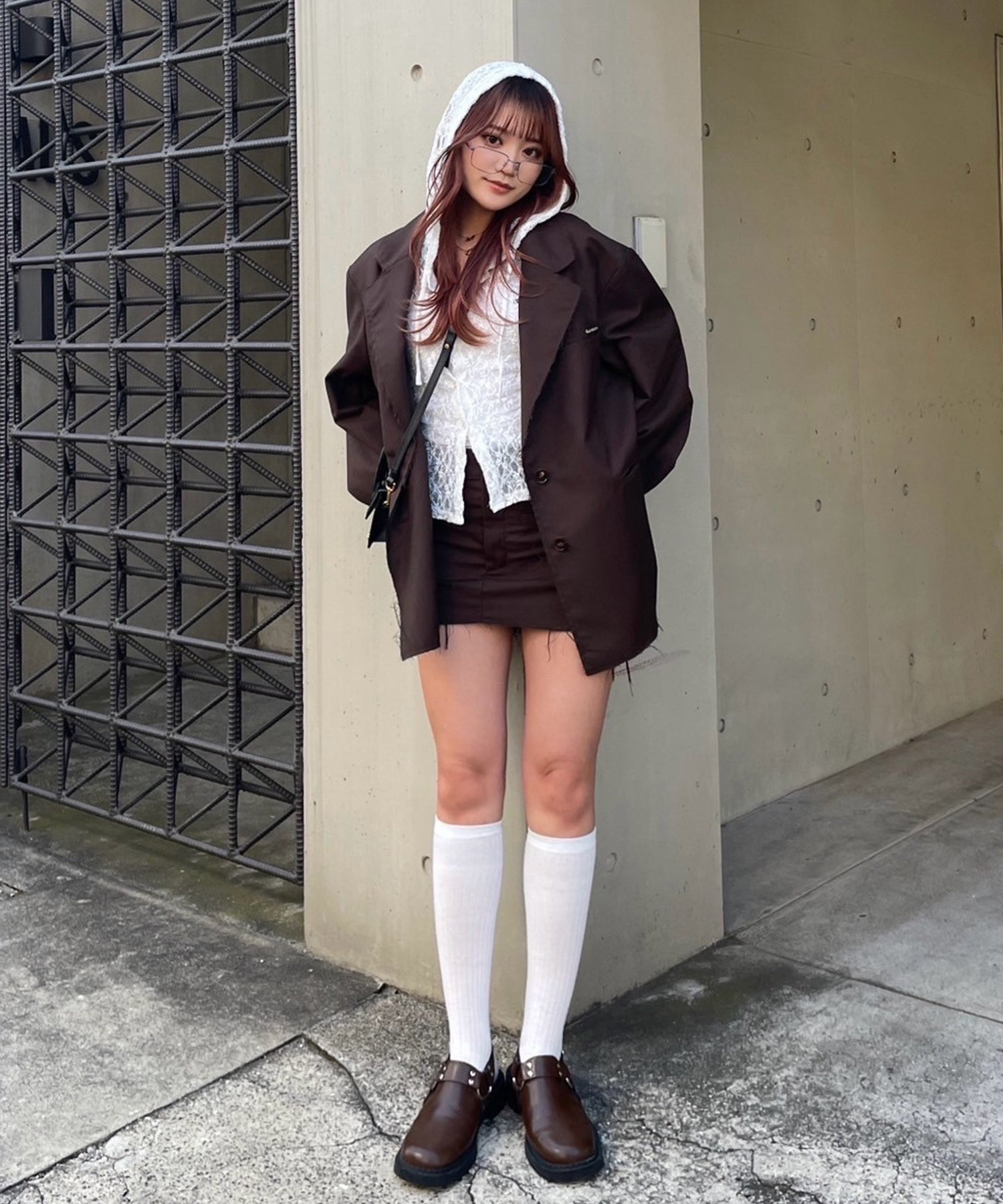 STAFF:153cm/COLOR:BROWN/SIZE:M