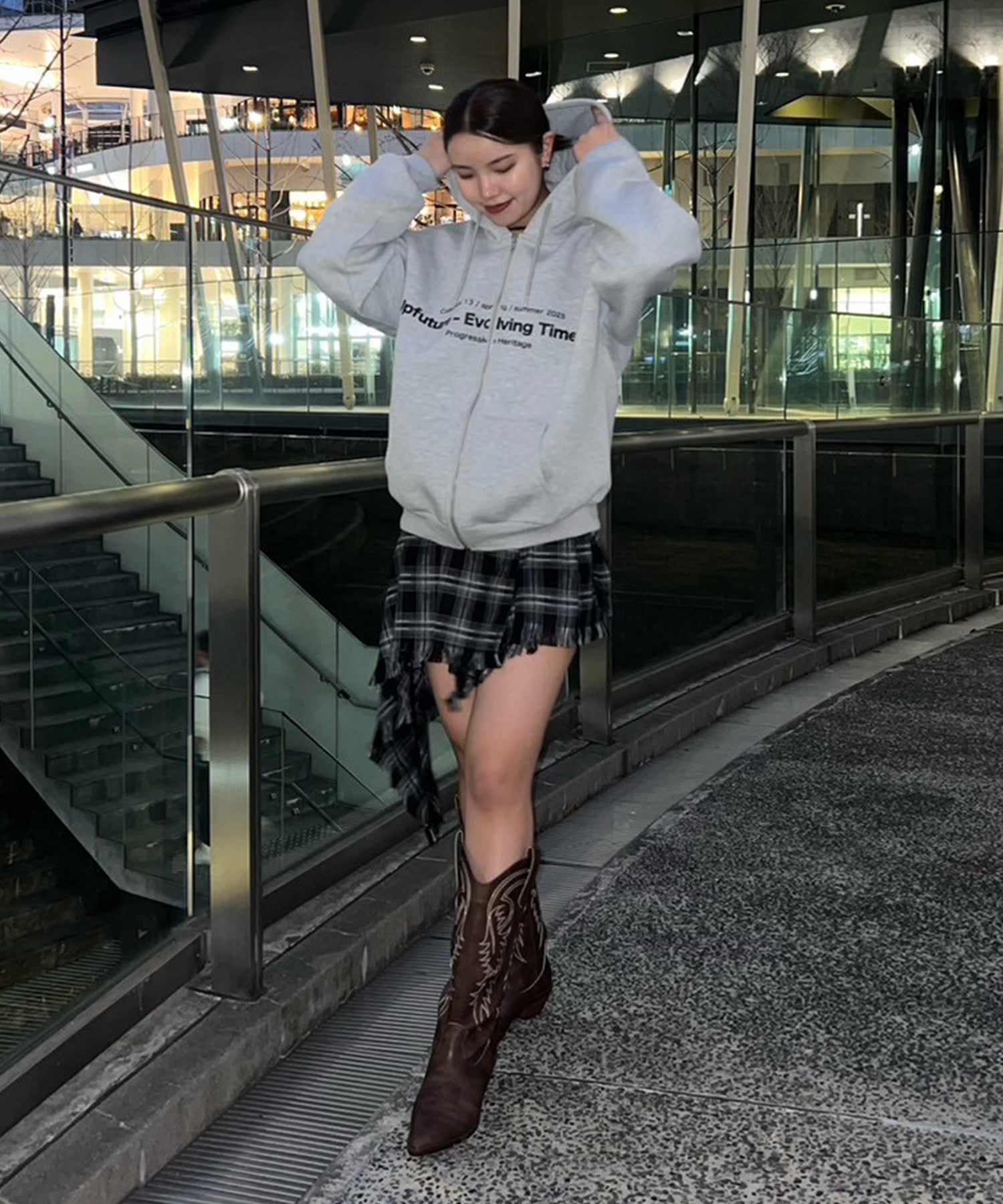 STAFF:163cm/COLOR:GRAY/SIZE:F