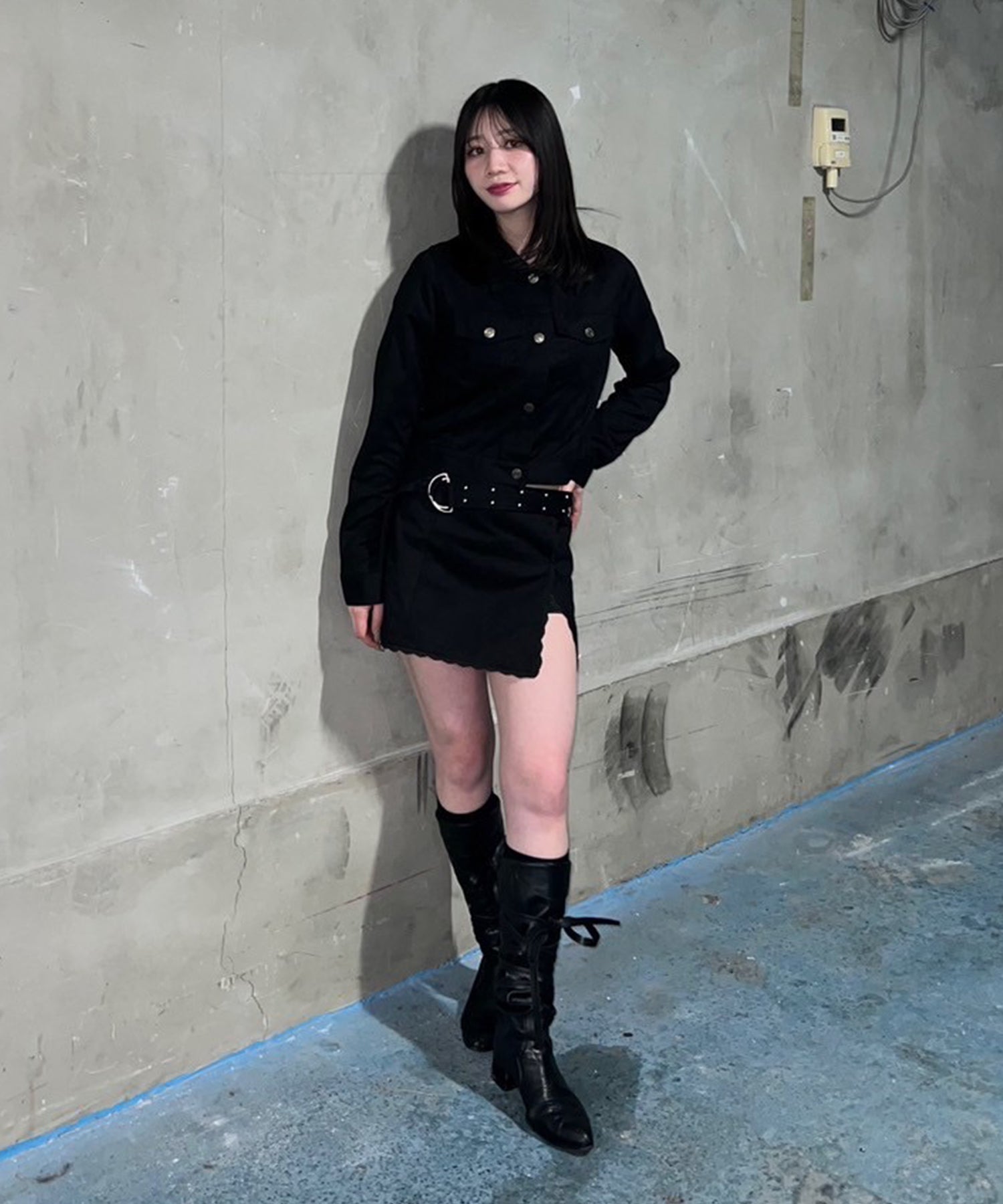 STAFF:160cm/COLOR:BLACK/SIZE:F