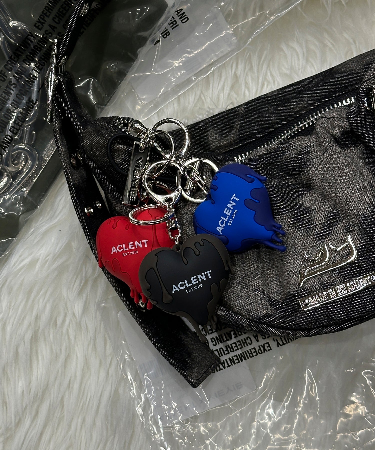 ドリップハートラバーキーホルダー