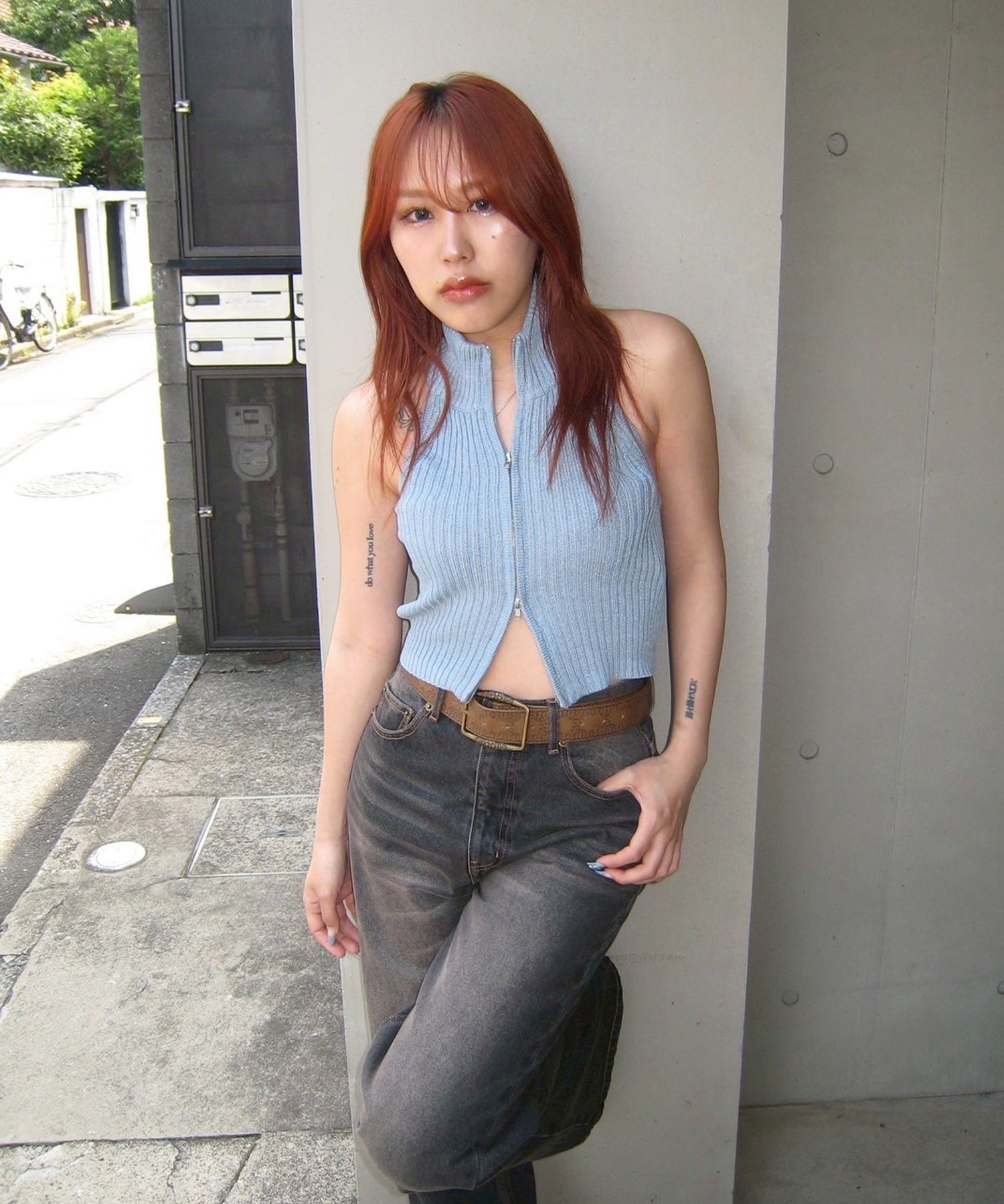 STAFF:158cm/COLOR:BLUE/SIZE:F