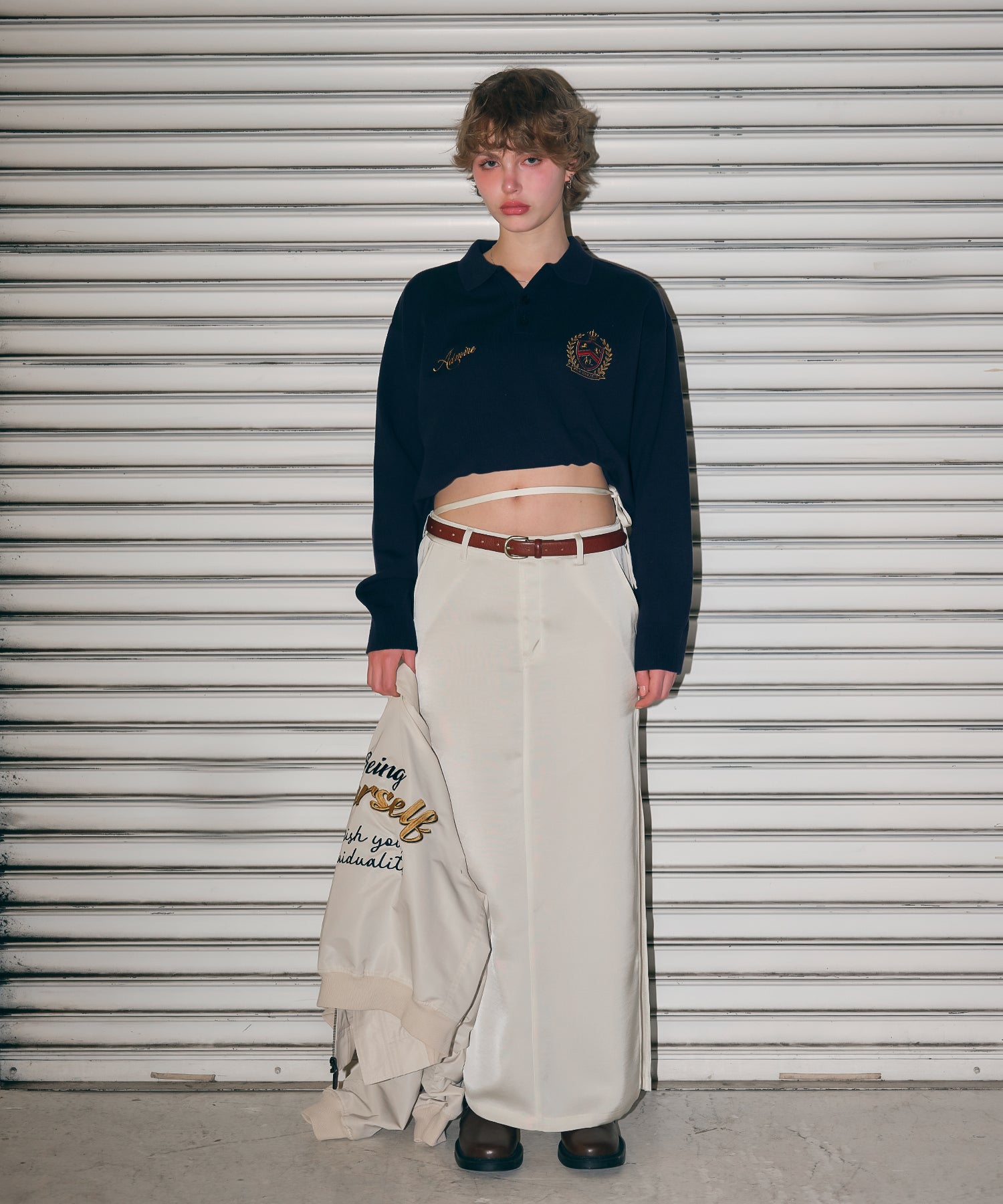 MODEL:170cm/COLOR:IVORY/SIZE:F