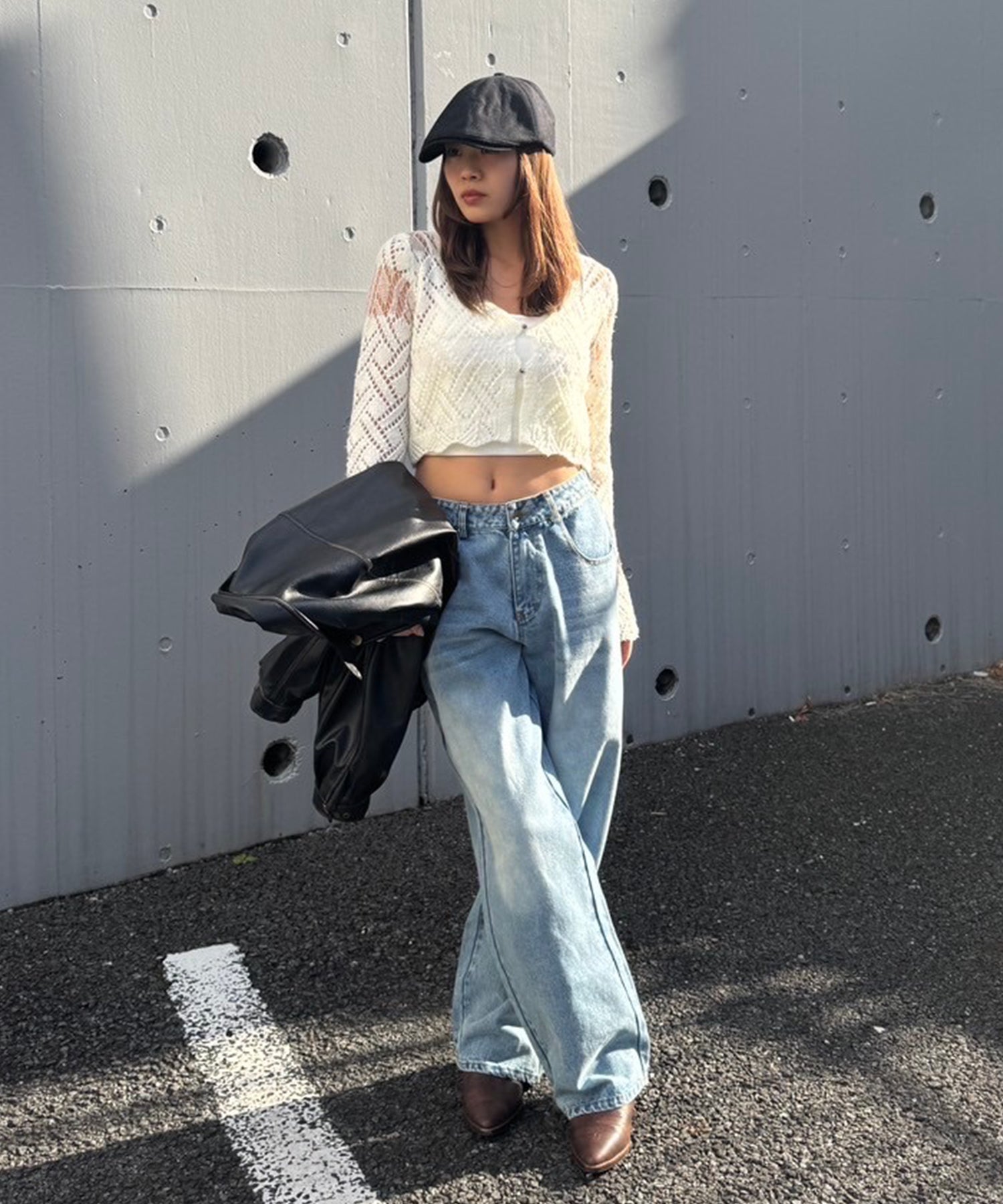 STAFF:160cm/COLOR:WHITE/SIZE:F