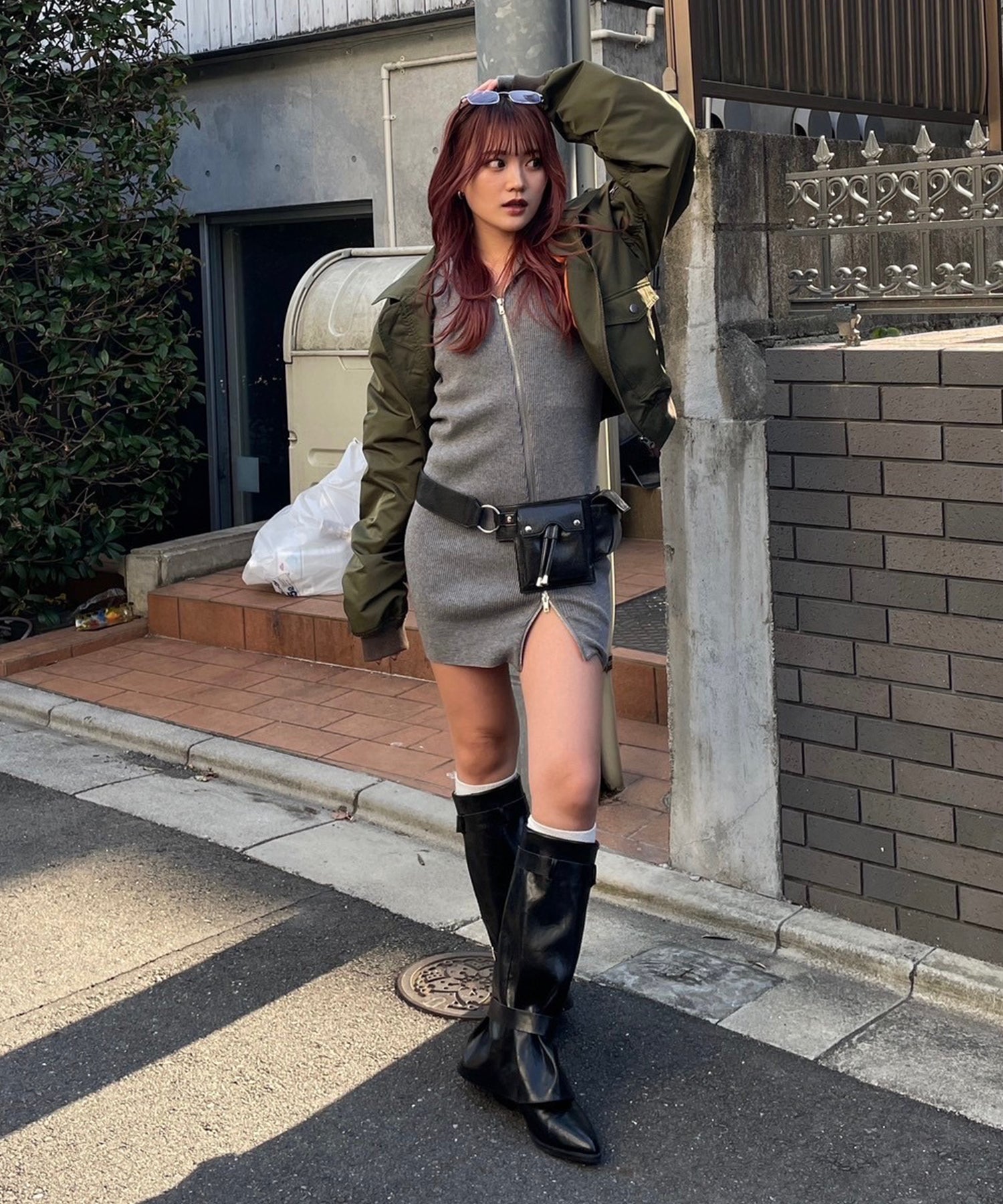 STAFF:153cm/COLOR:GRAY/SIZE:F