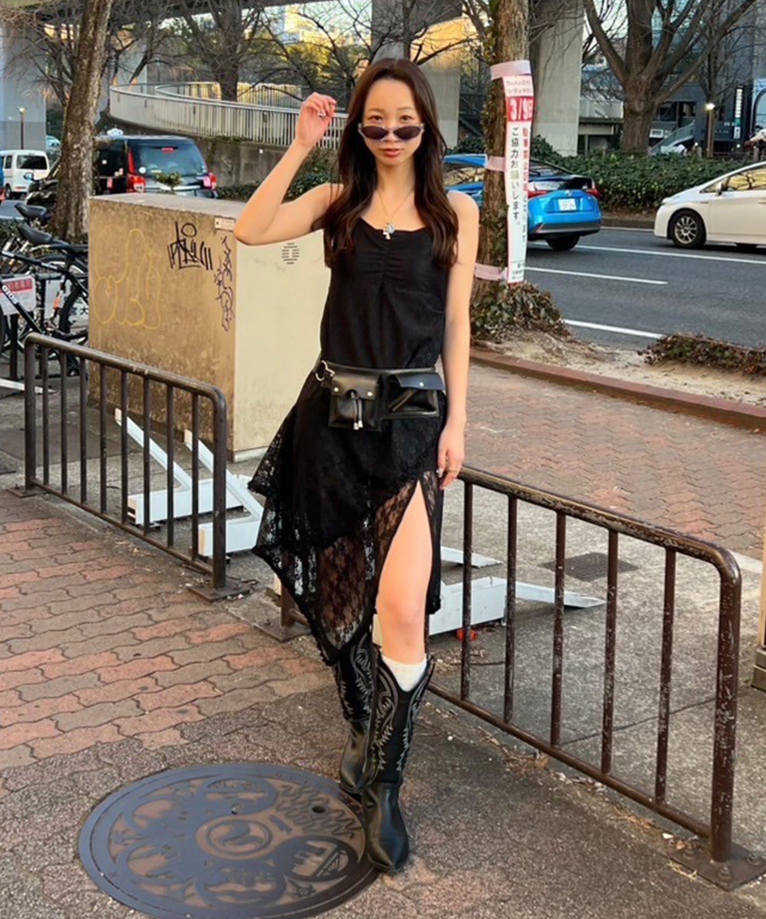 STAFF:166cm/COLOR:BLACK/SIZE:F