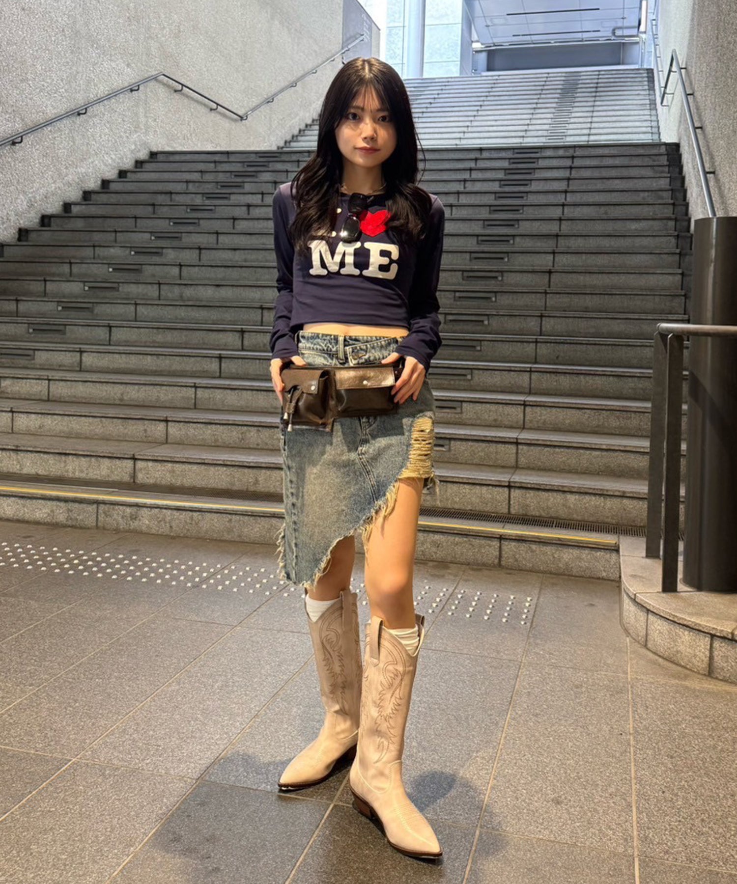 STAFF:156cm/COLOR:NAVY/SIZE:F