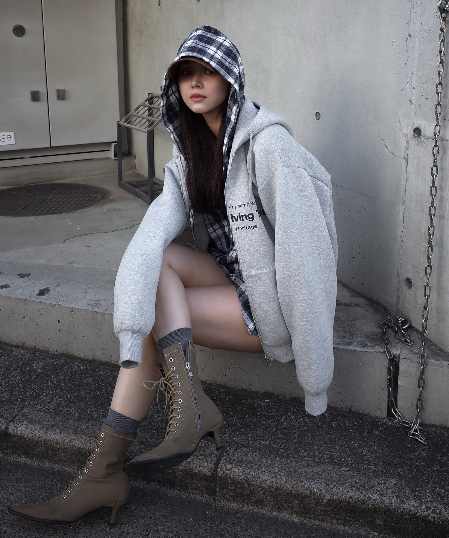 DIRECTOR:161cm/COLOR:GRAY/SIZE:F