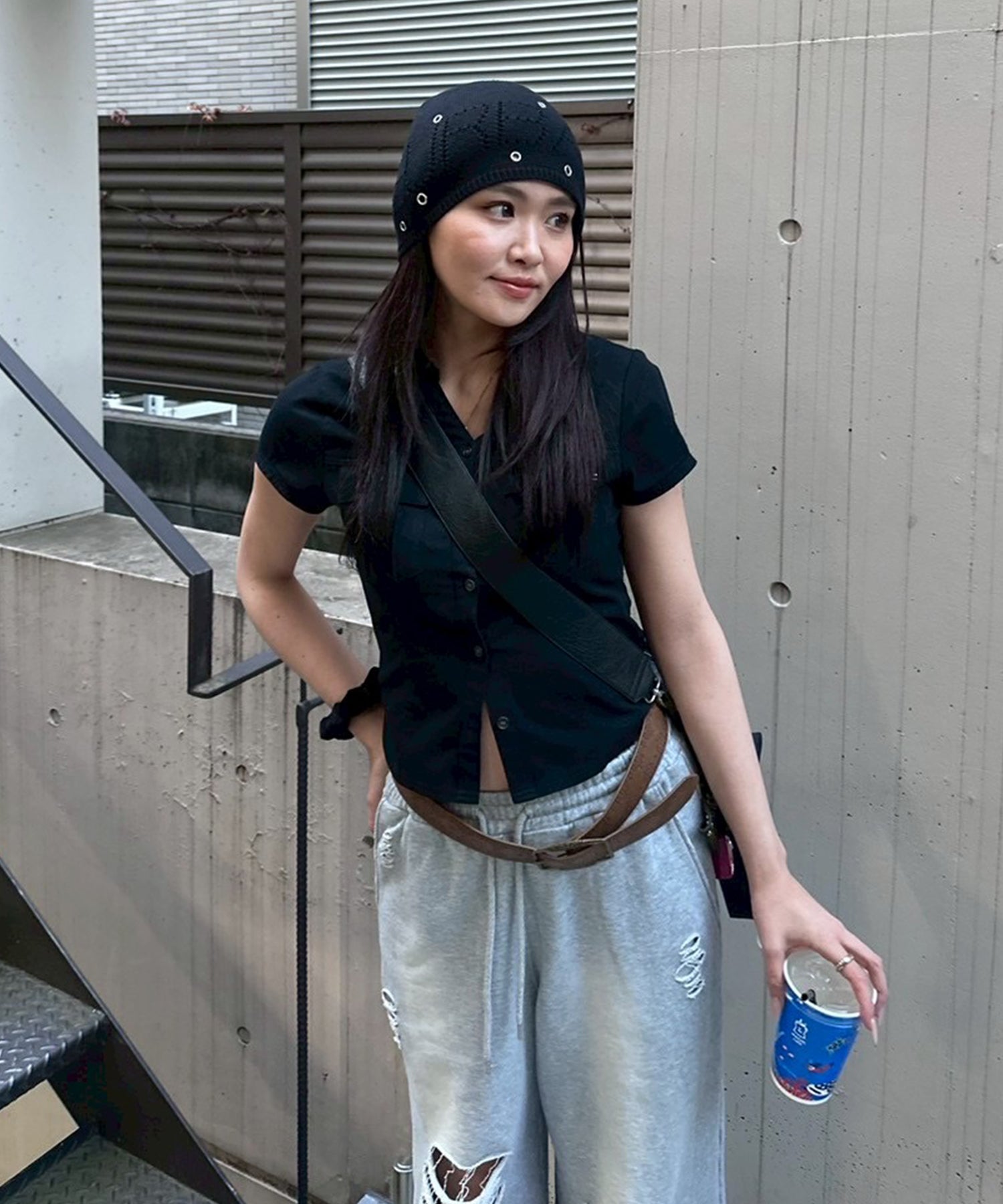 STAFF:163cm/COLOR:BLACK/SIZE:F