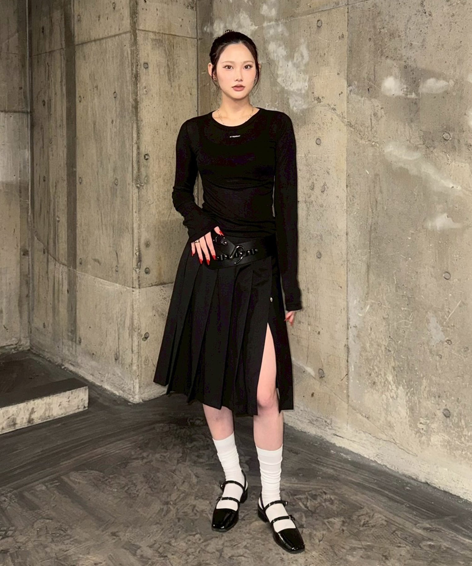 STAFF:167cm/COLOR:BLACK/SIZE:F