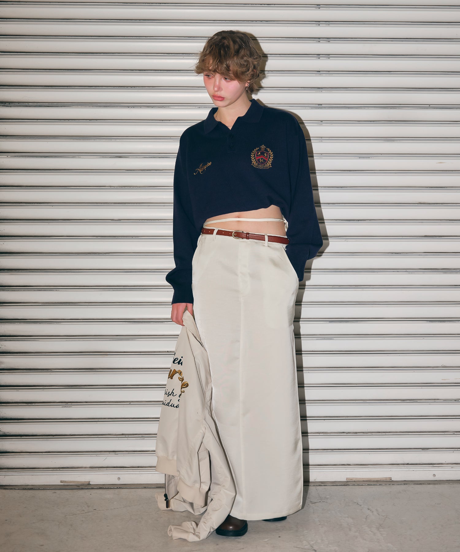 MODEL:170cm/COLOR:IVORY/SIZE:F