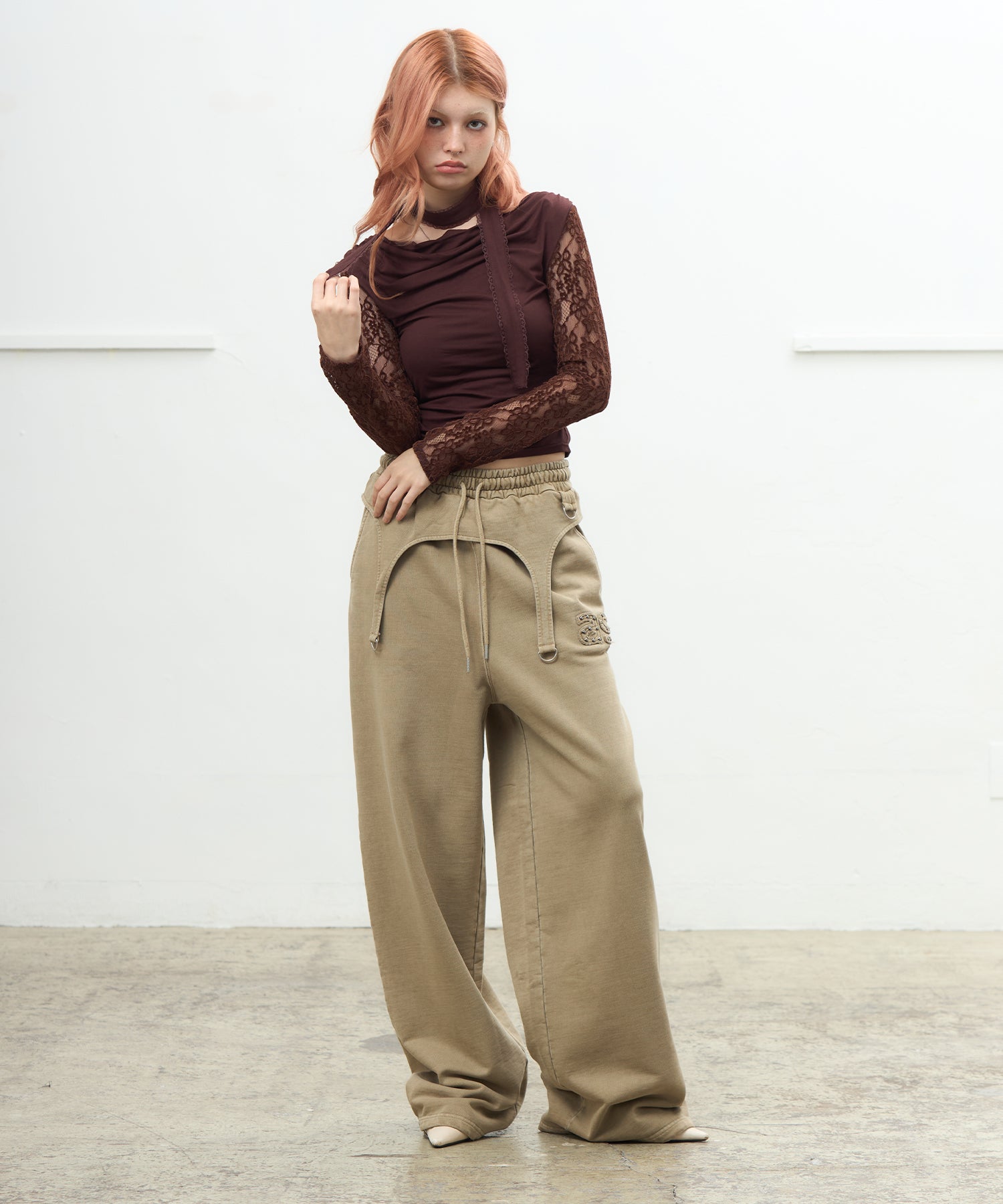 MODEL:170cm/COLOR:BROWN/SIZE:F