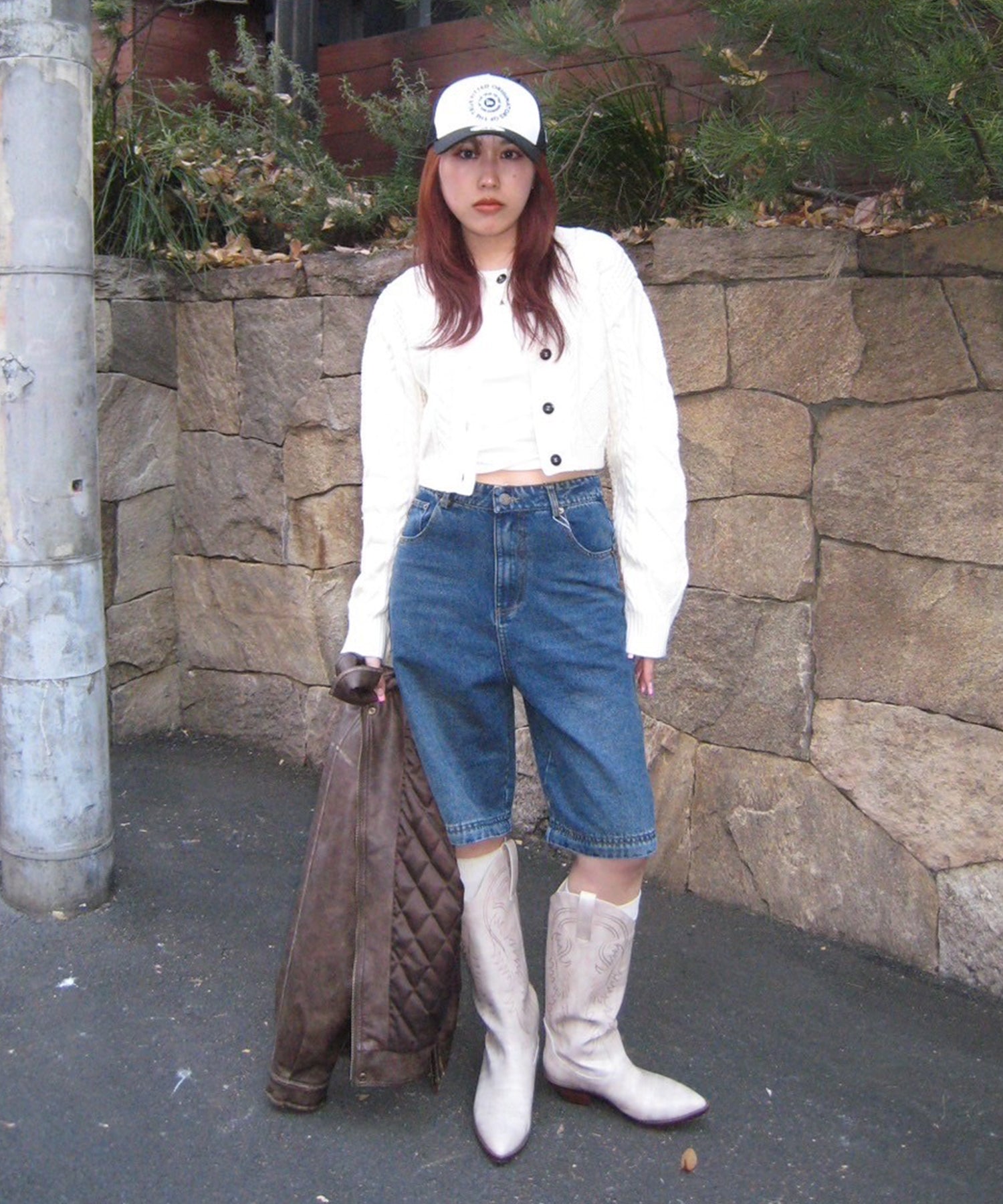 STAFF:158cm/COLOR:IVORY/SIZE:L