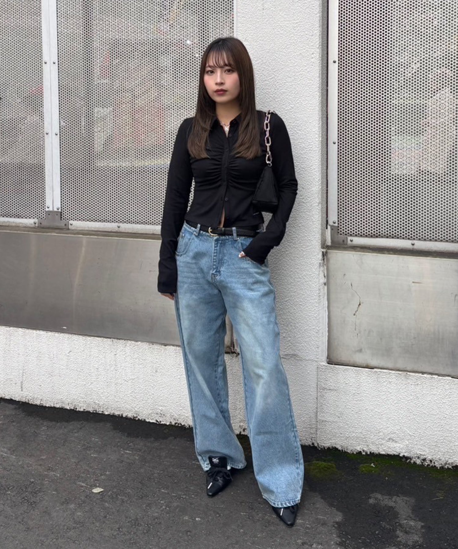 STAFF:161cm/COLOR:BLACK/SIZE:F