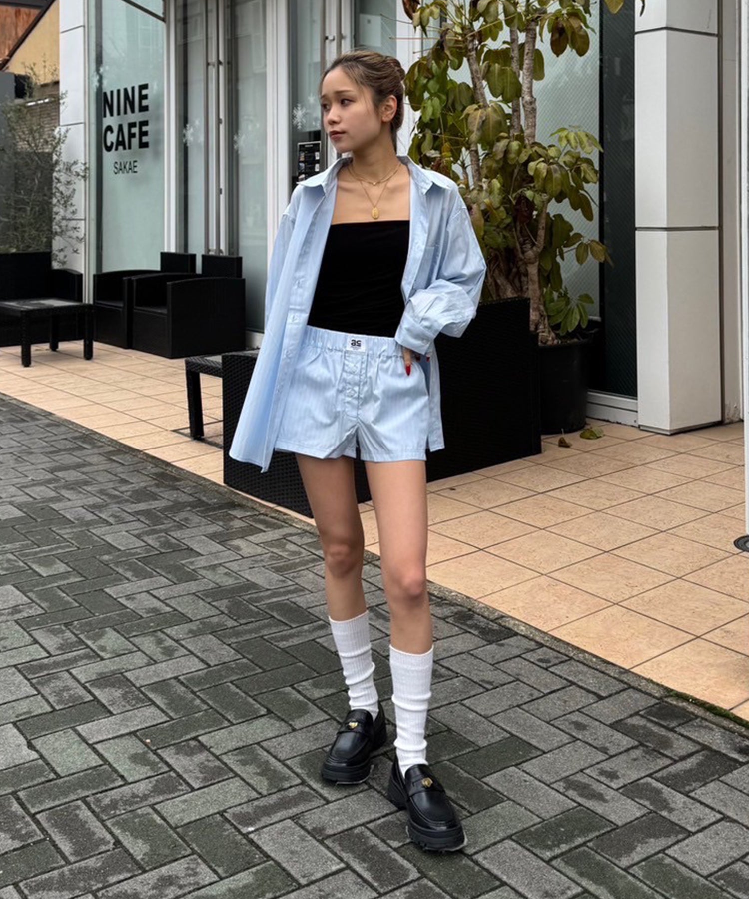 STAFF:155cm/COLOR:LIGHT BLUE/SIZE:F