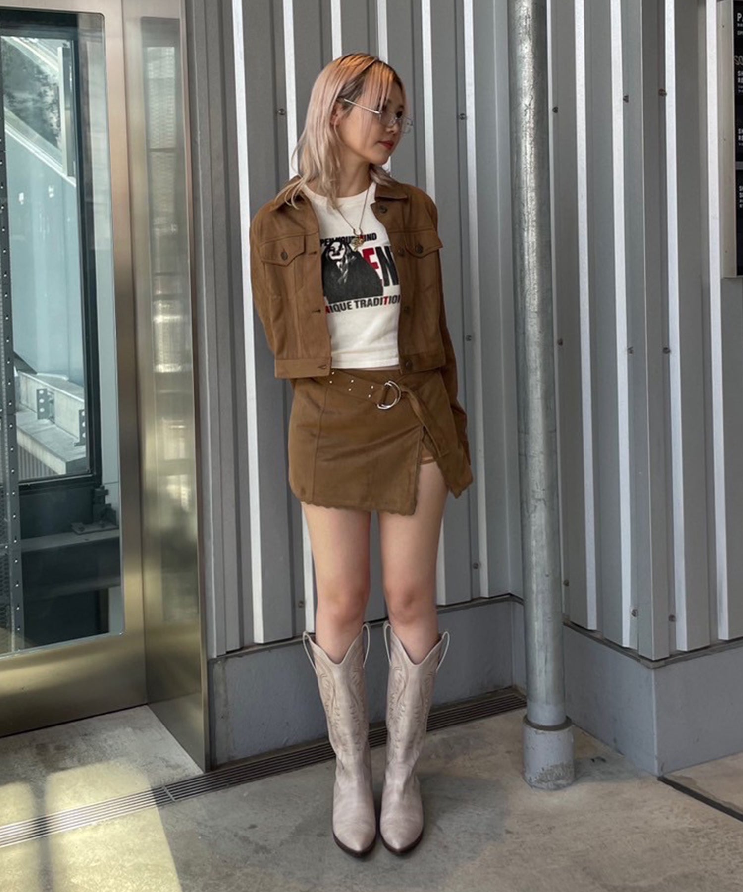 STAFF:162cm/COLOR:BROWN/SIZE:F