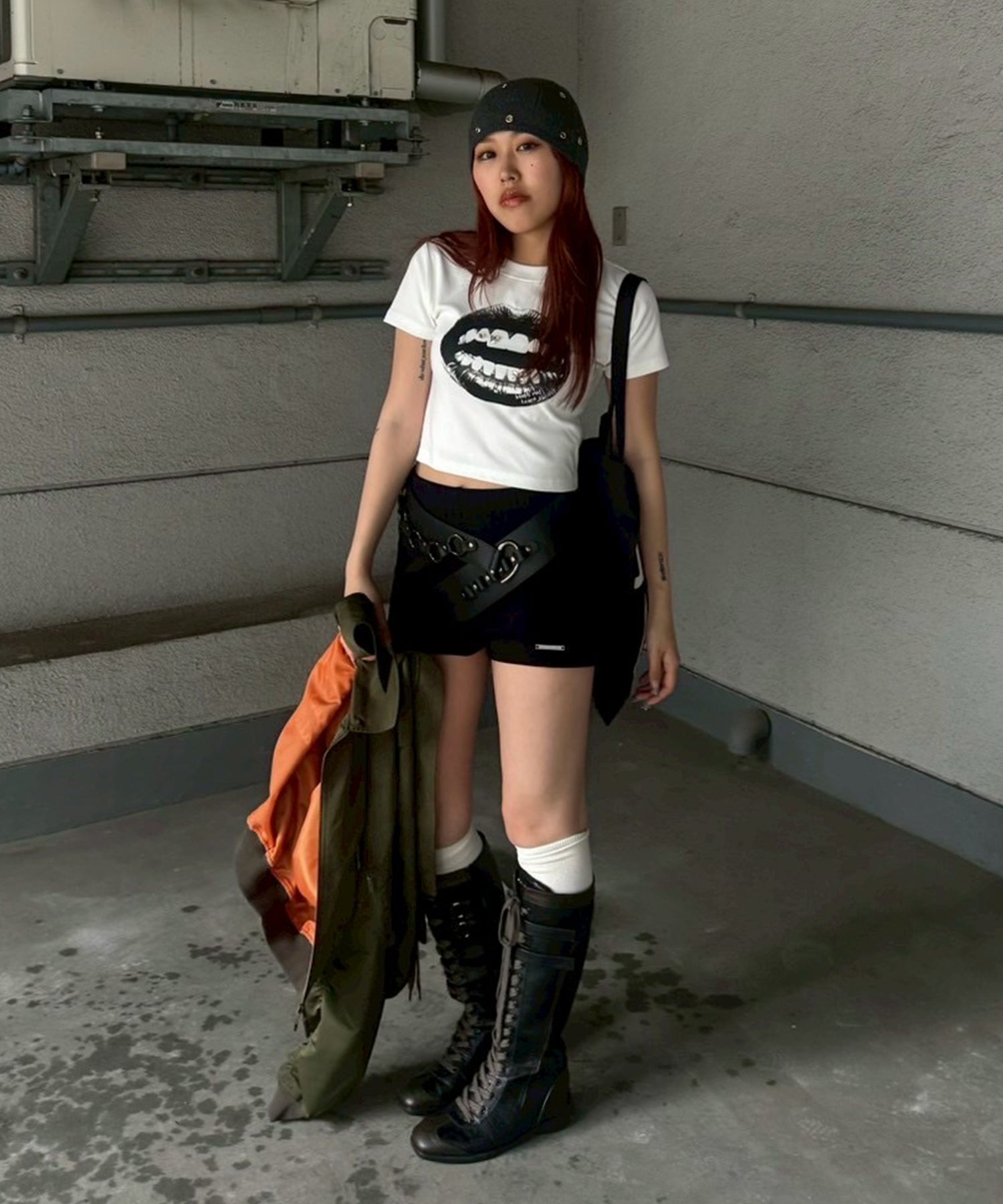 STAFF:158cm/COLOR:WHITE/SIZE:F