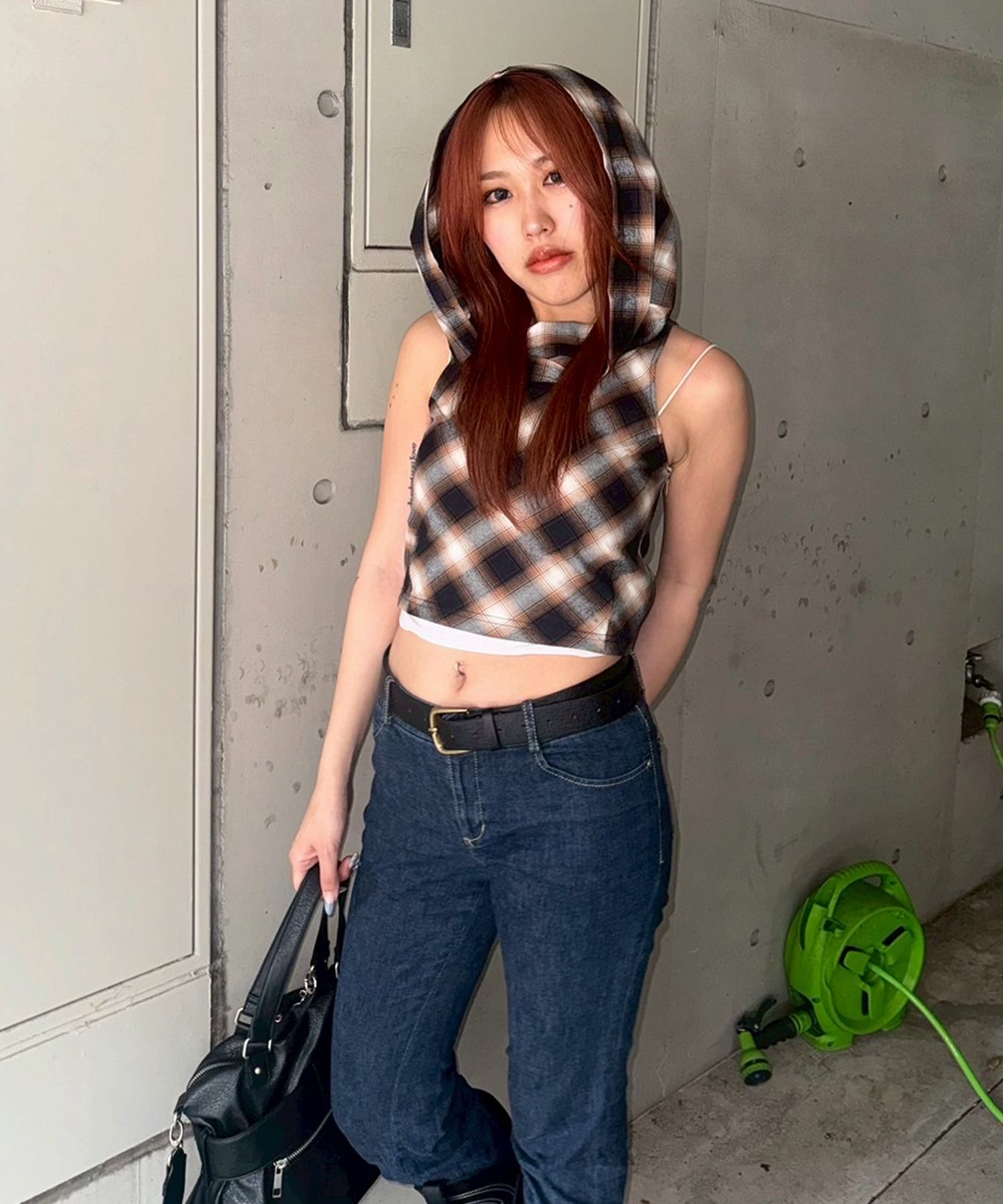 STAFF:158cm/COLOR:BROWN/SIZE:F