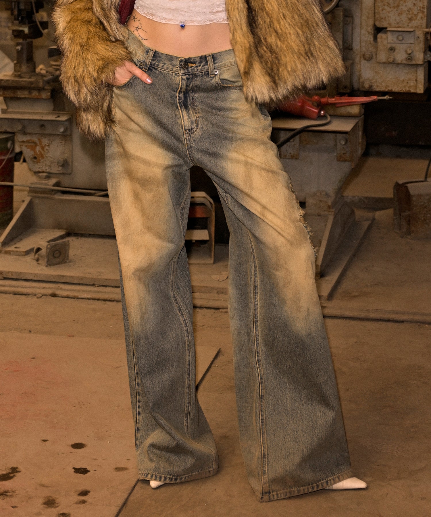 MODEL:170cm/COLOR:BLUE/SIZE:26