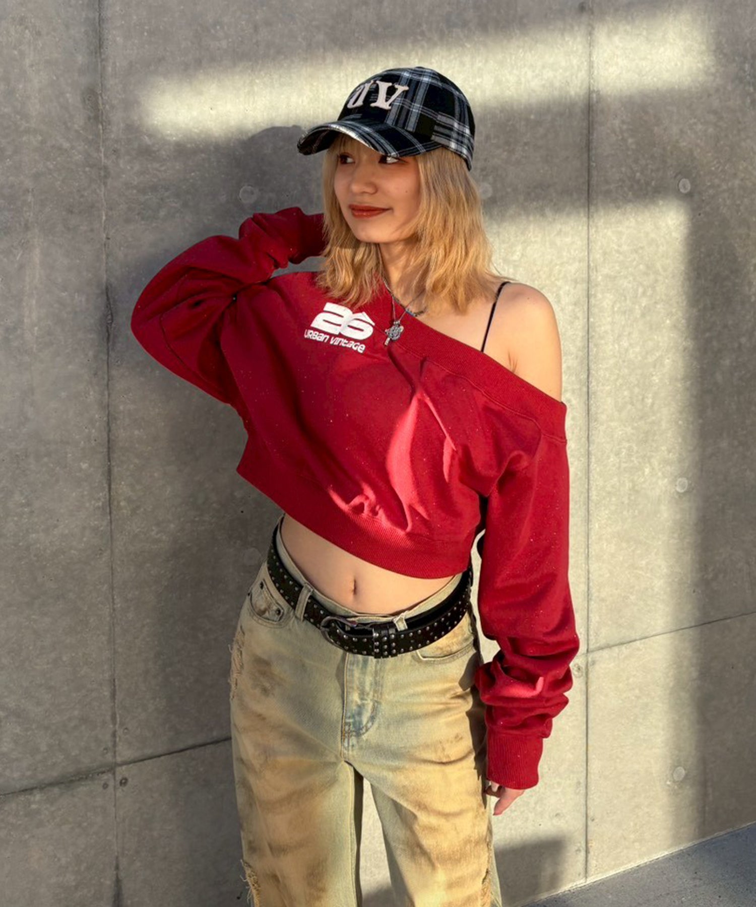 STAFF:151cm/COLOR:RED/SIZE:F