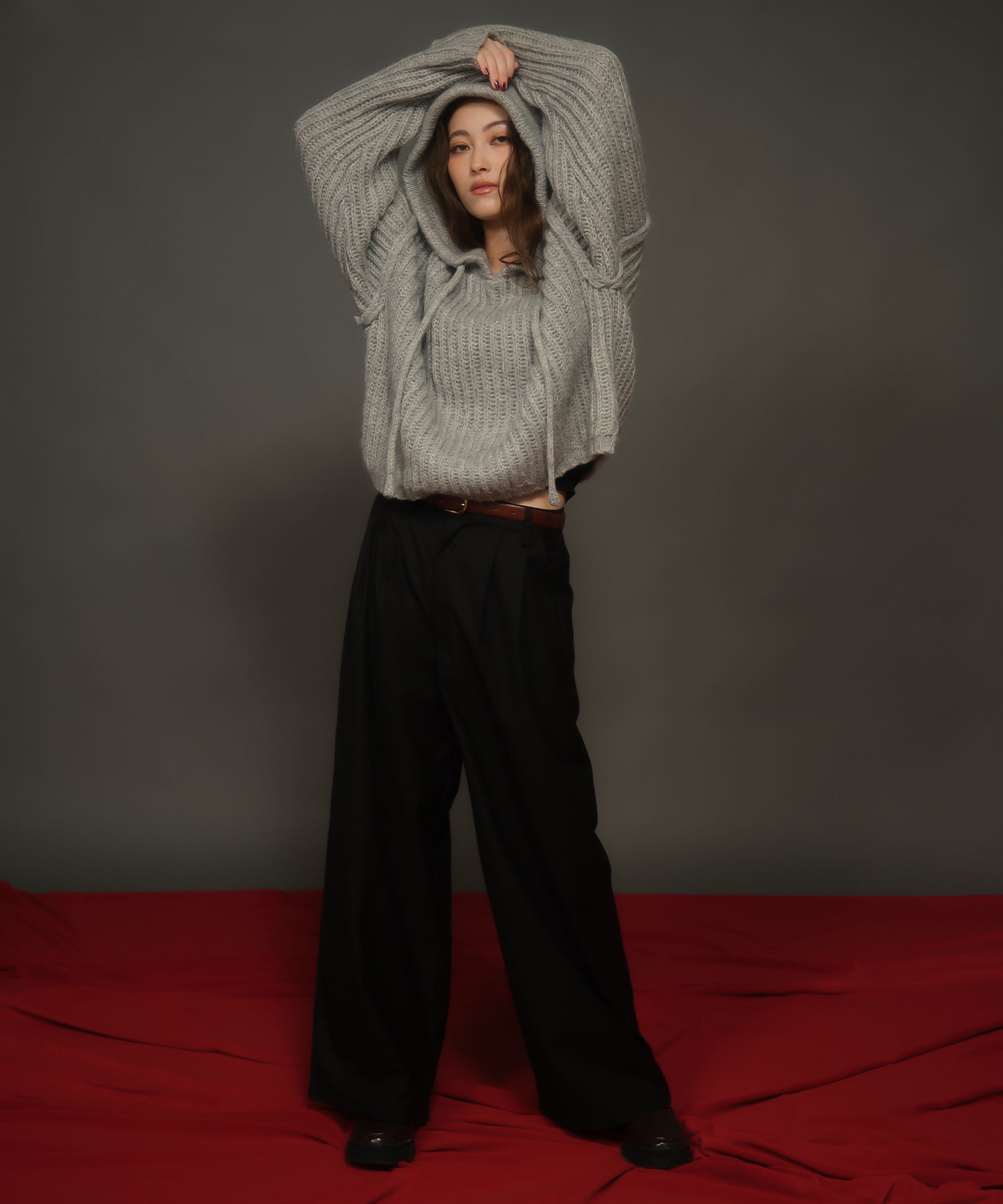 MODEL:163cm/COLOR:GRAY/SIZE:F