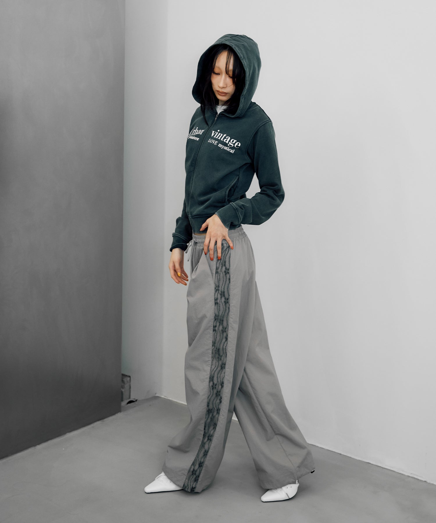 MODEL:170cm/COLOR:GRAY/SIZE:F