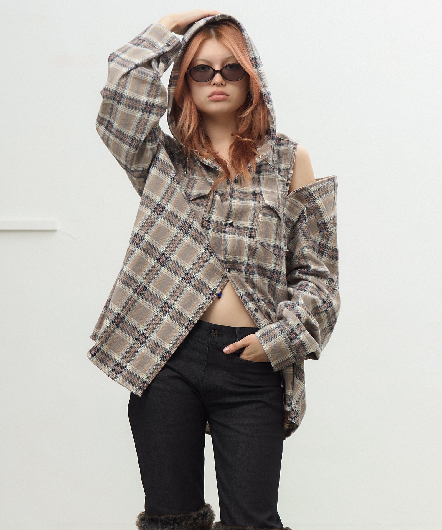 MODEL:170cm/COLOR:BEIGE/SIZE:F