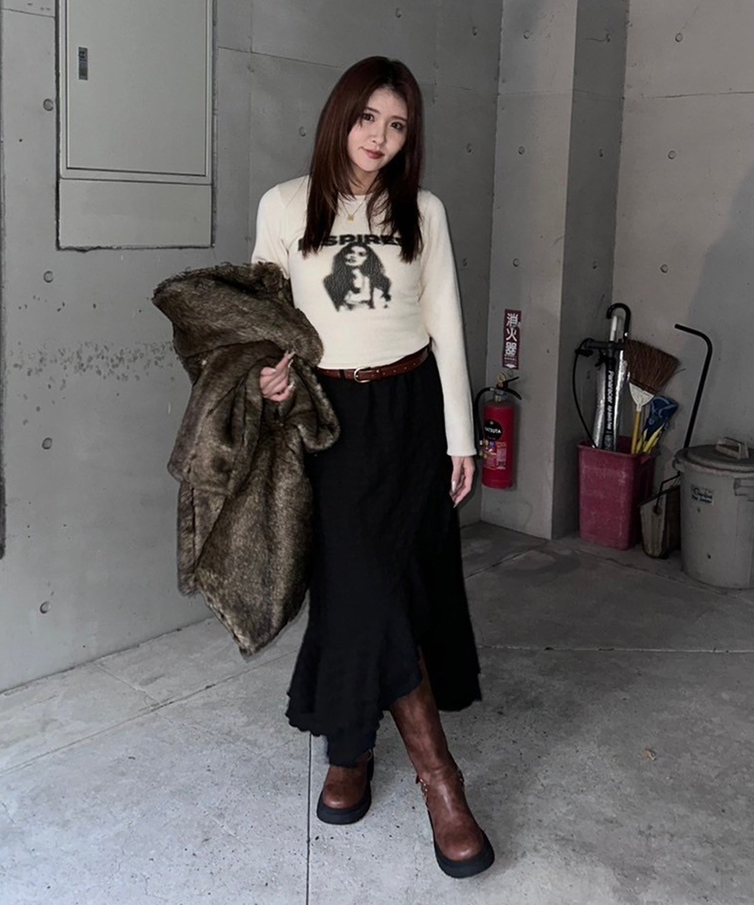 STAFF:164cm/COLOR:BLACK/SIZE:F