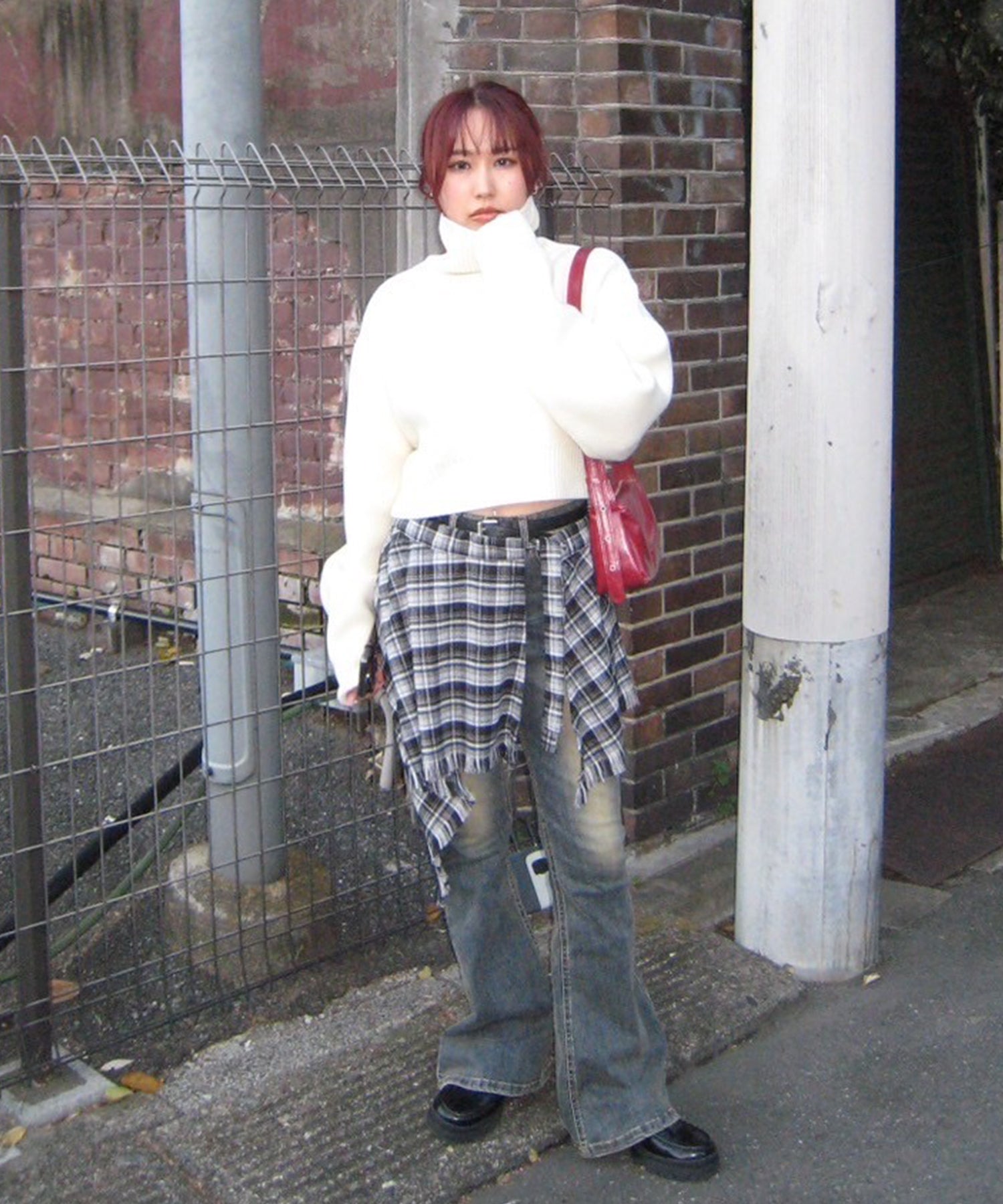 STAFF:158cm/COLOR:WHITE/SIZE:F