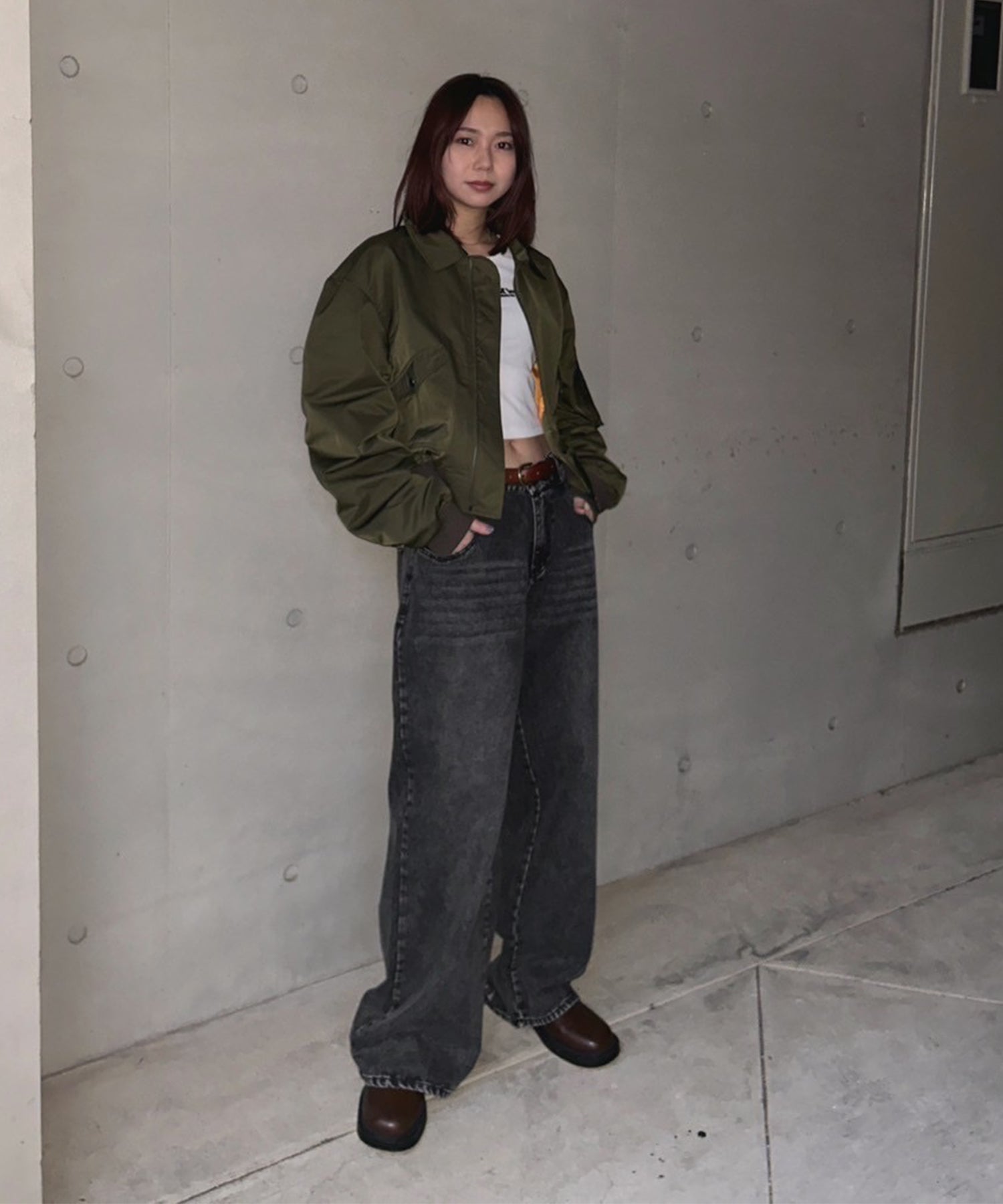 STAFF:159cm/COLOR:BLACK/SIZE:M