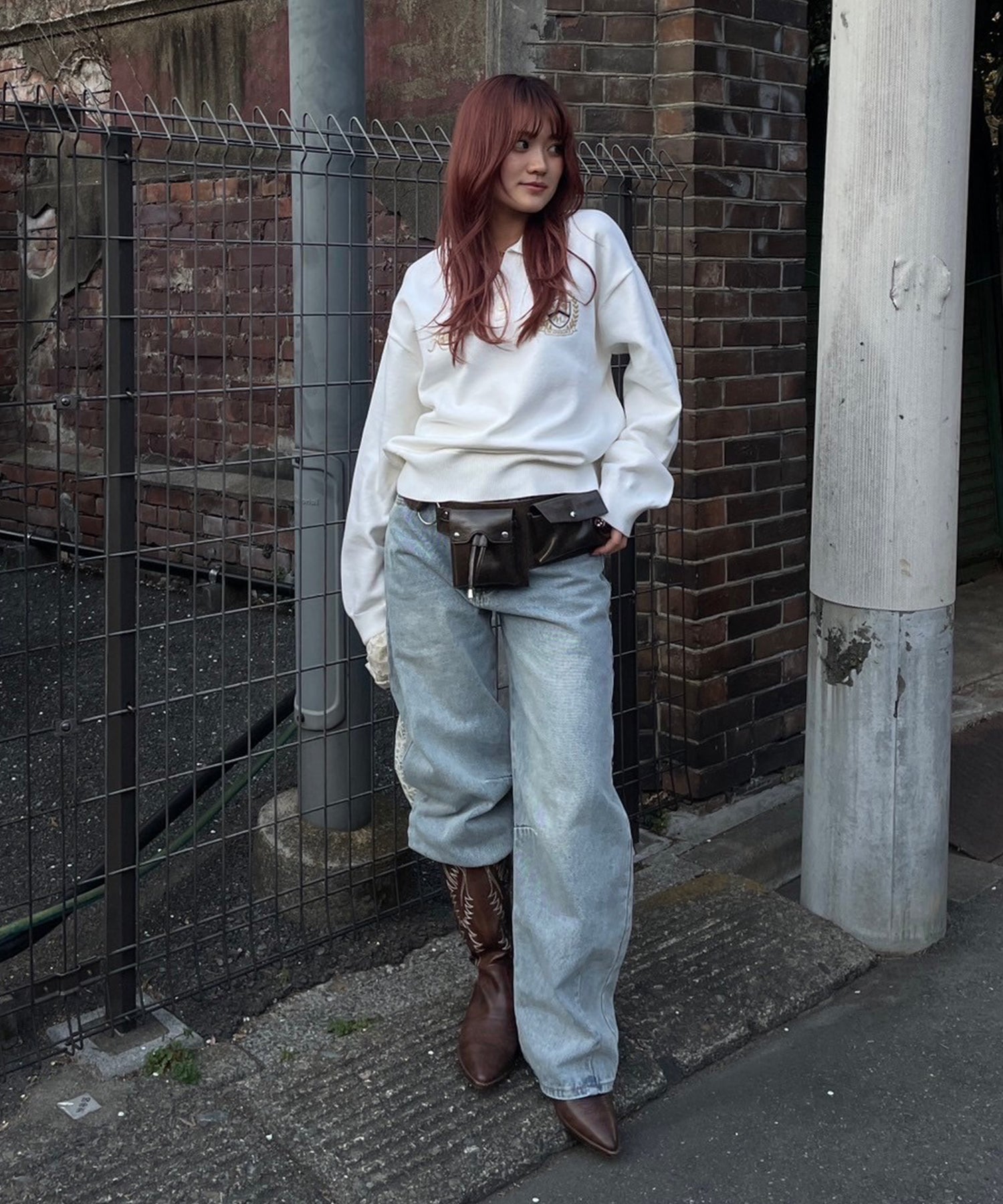 STAFF:153cm/COLOR:WHITE/SIZE:F