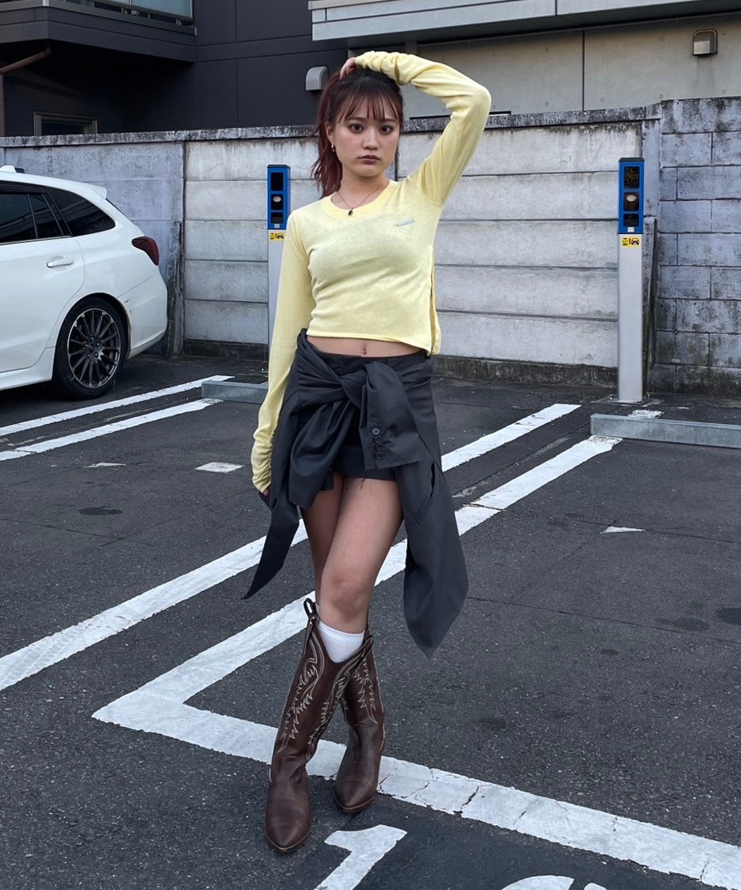 STAFF:153cm/COLOR:GYELLOW/SIZE:F