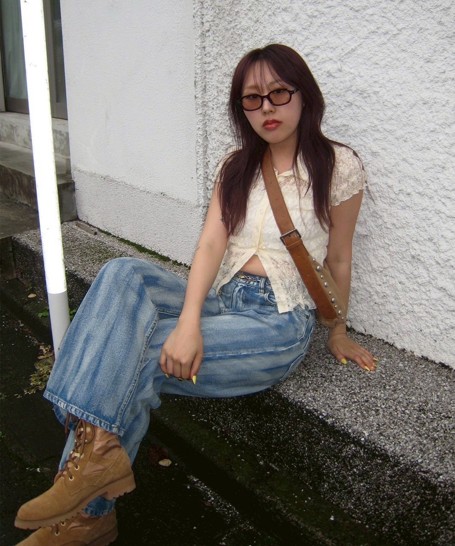 STAFF:158cm/COLOR:BLUE/SIZE:25