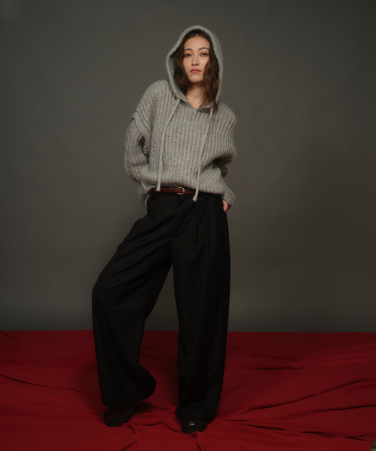 MODEL:163cm/COLOR:GRAY/SIZE:F