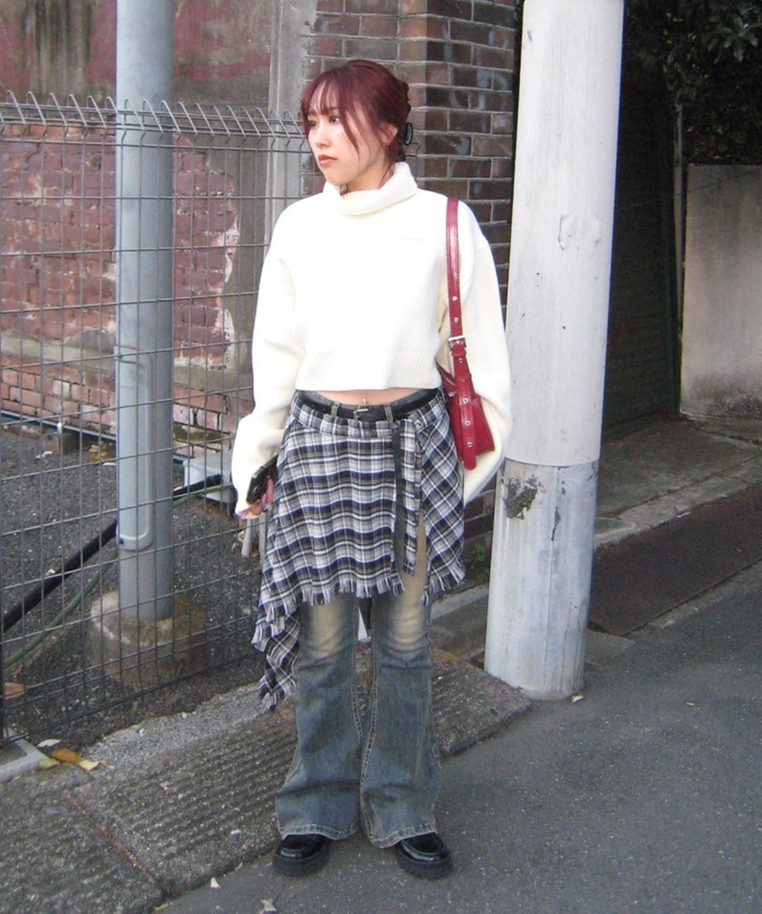 STAFF:158cm/COLOR:WHITE/SIZE:F