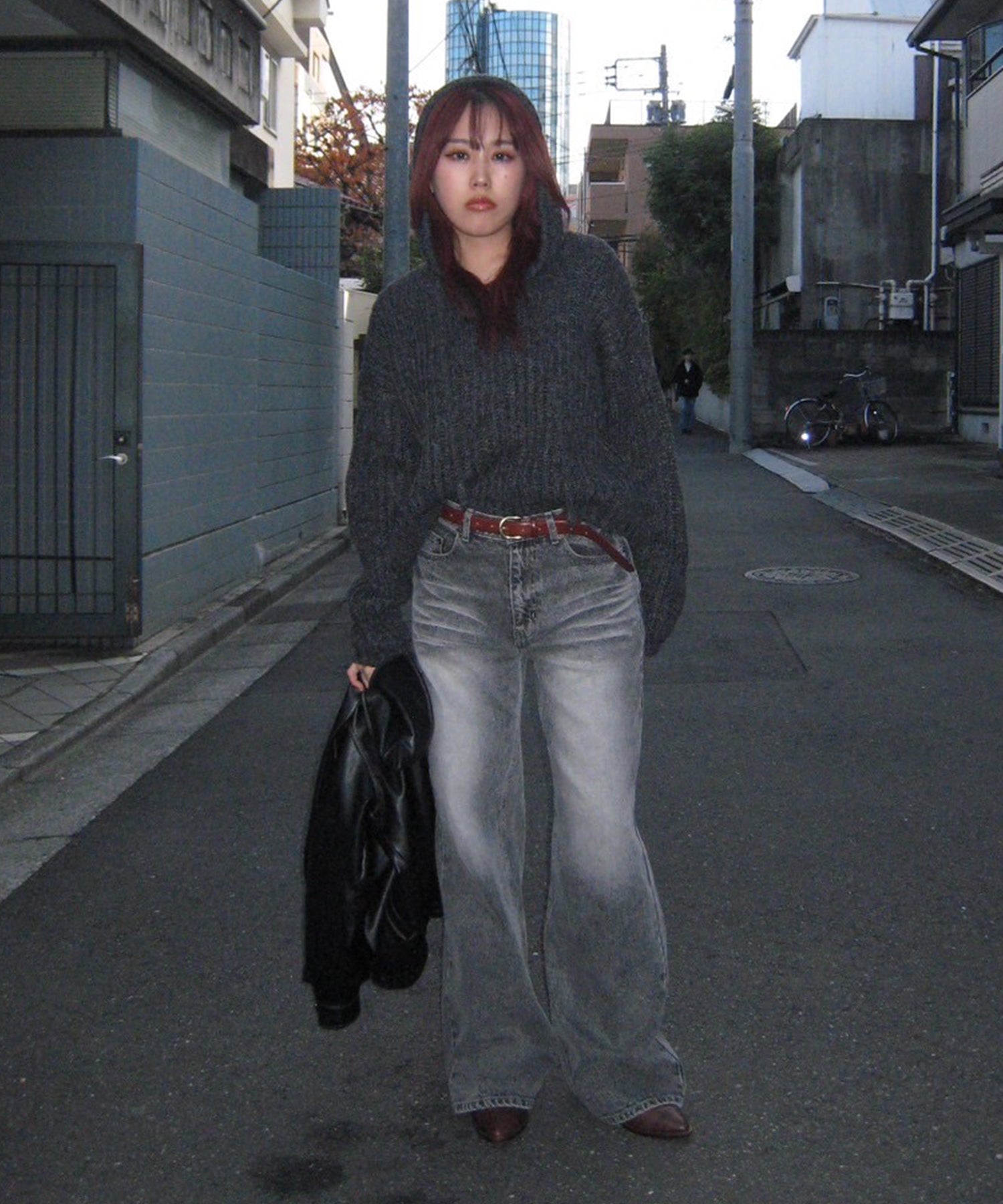 STAFF:158cm/COLOR:DARK GRAY/SIZE:F