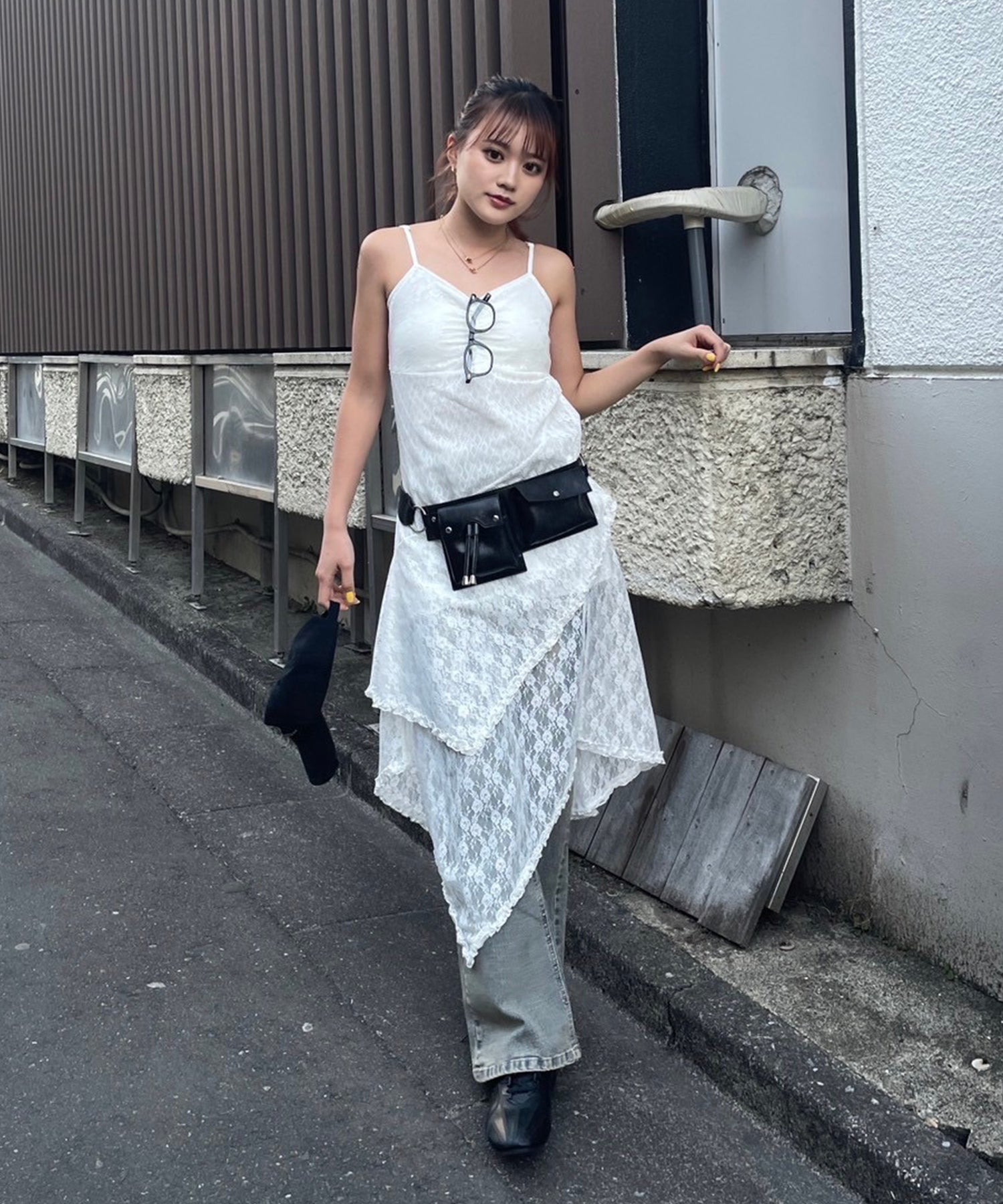 STAFF:153cm/COLOR:WHITE/SIZE:F