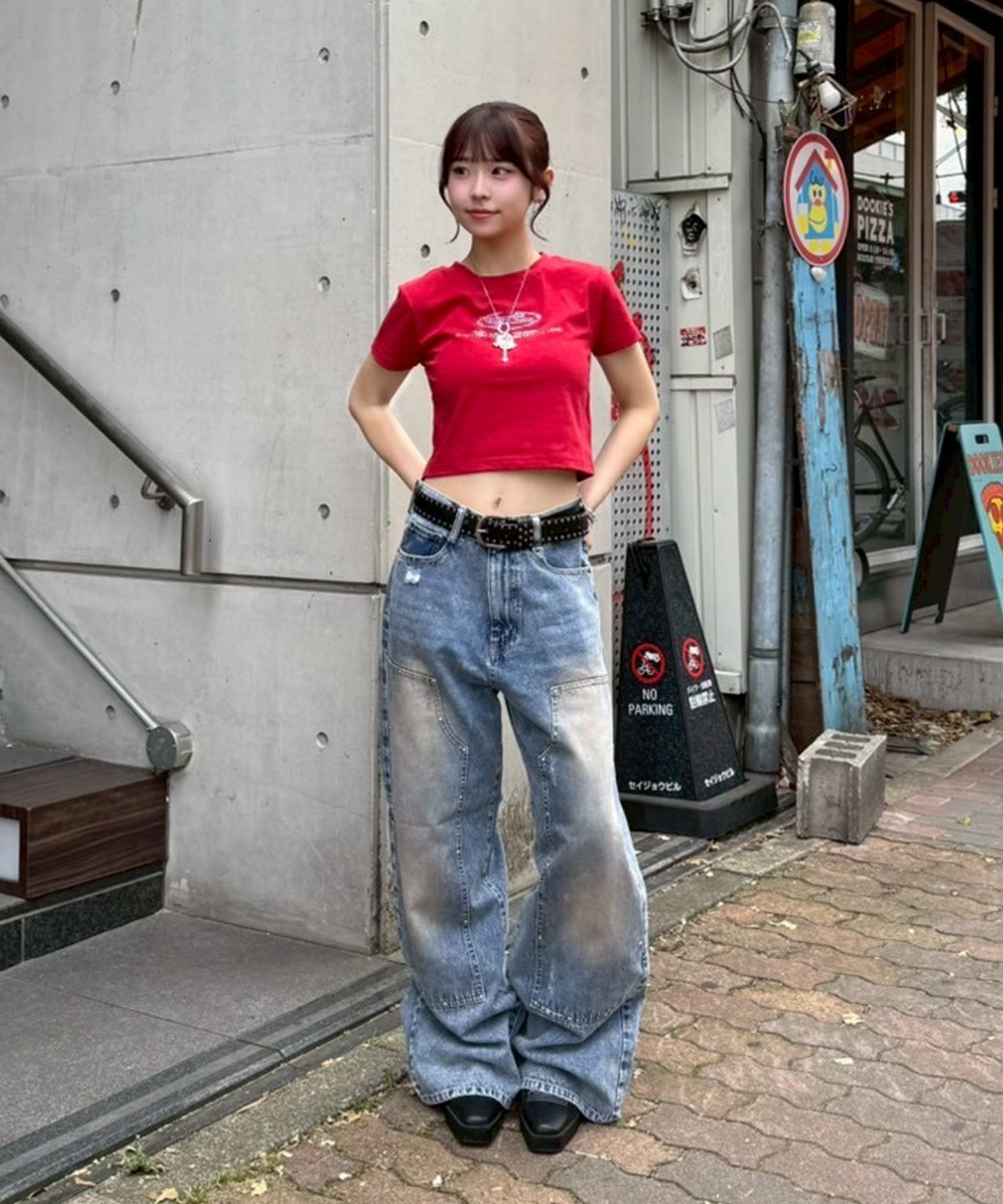 STAFF:155cm/COLOR:RED/SIZE:F