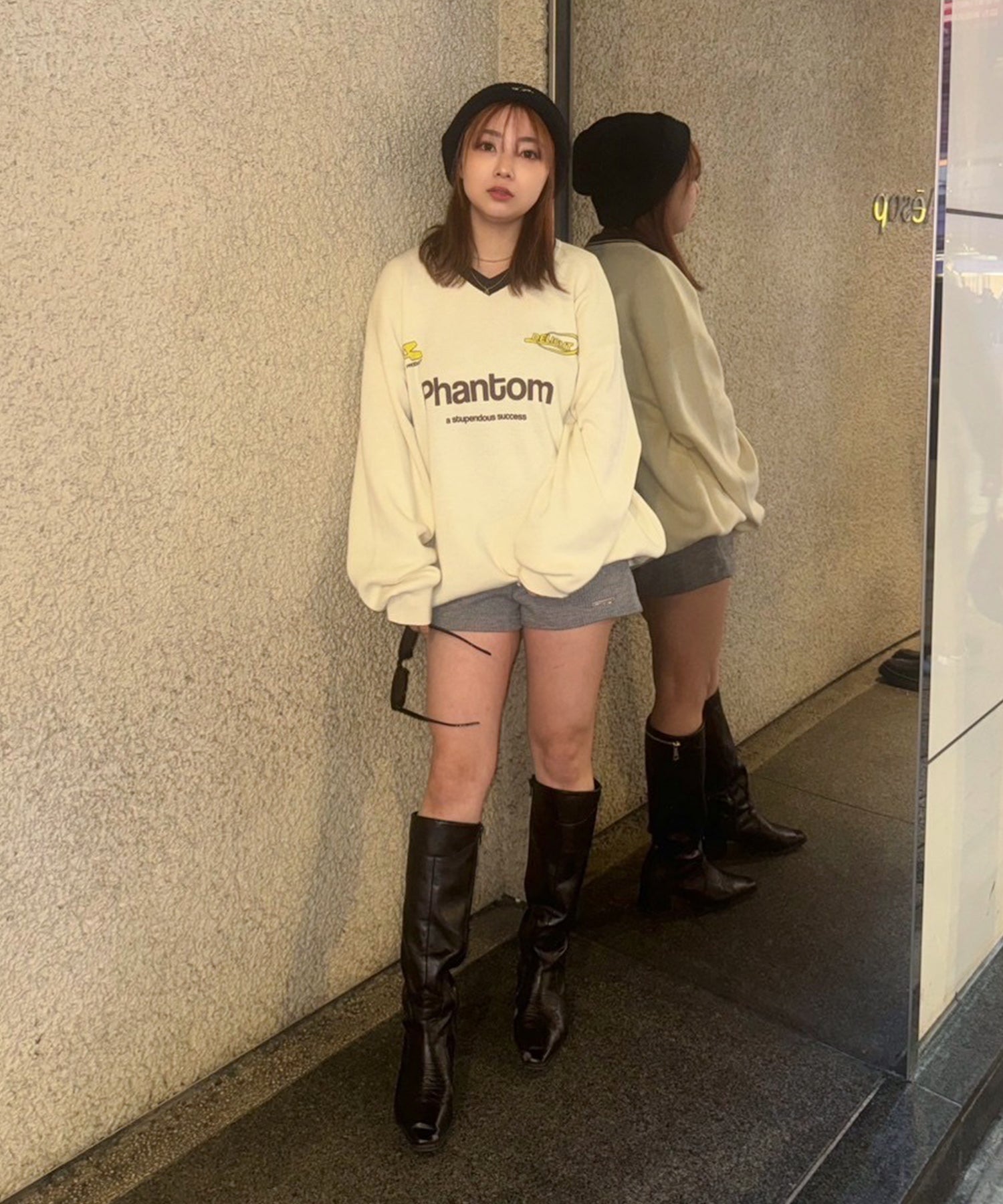 STAFF:150cm/COLOR:IVORY/SIZE:F