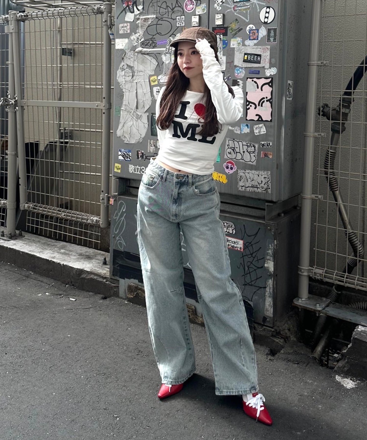 STAFF:154cm/COLOR:WHITE/SIZE:F