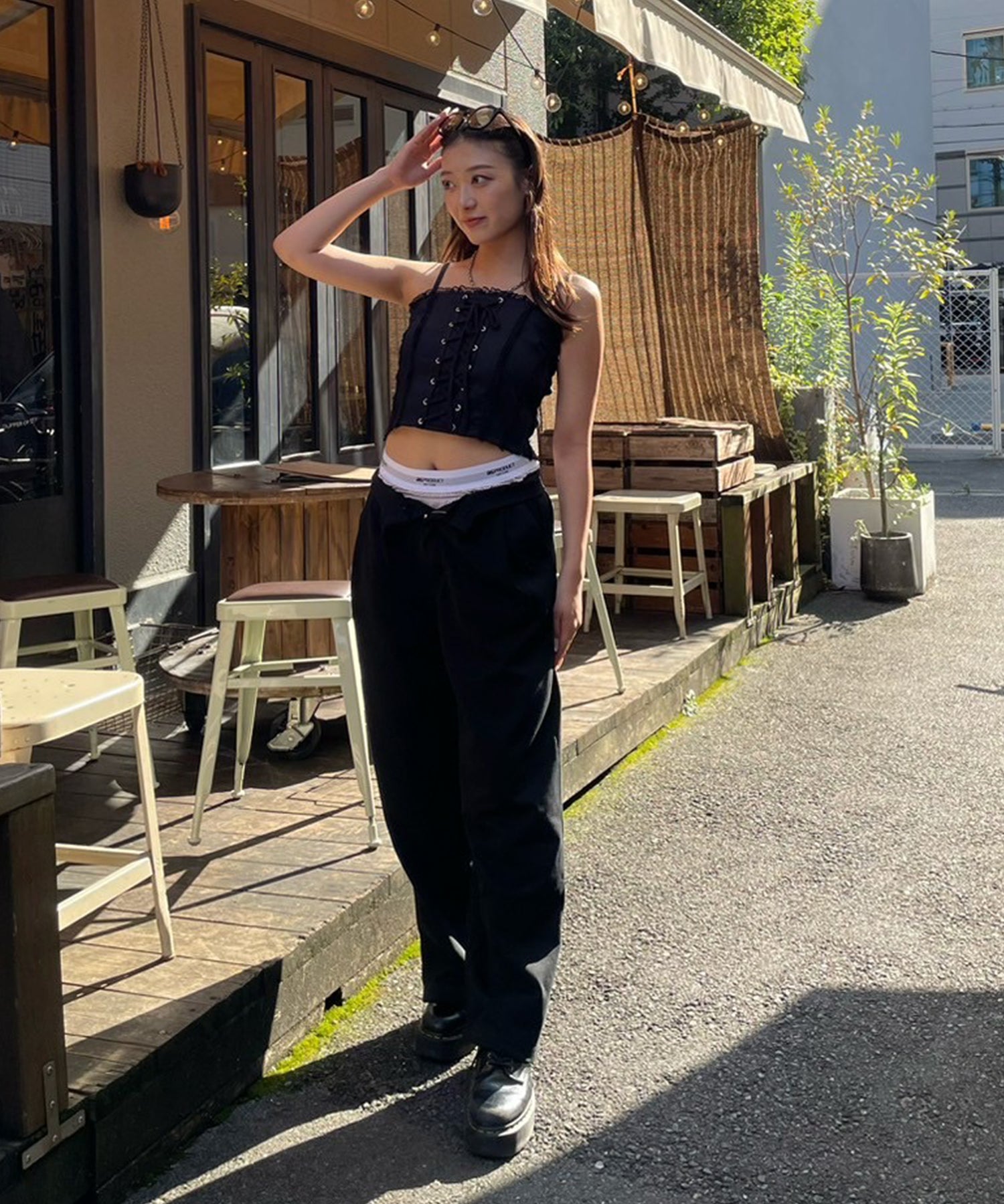 STAFF:157cm/COLOR:BLACK/SIZE:F