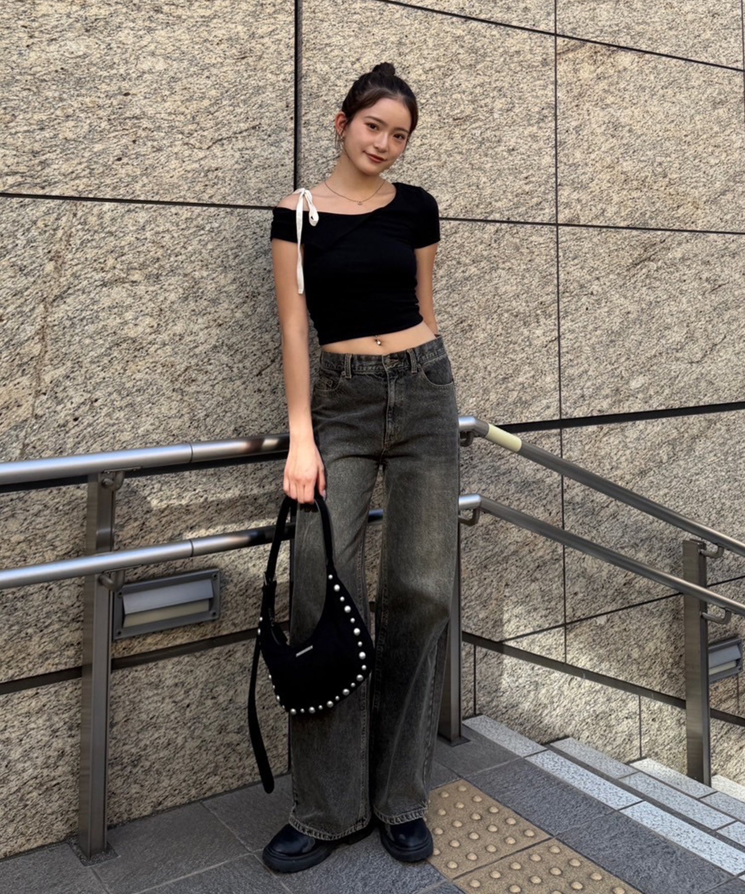 STAFF:170cm/COLOR:BLACK/SIZE:M