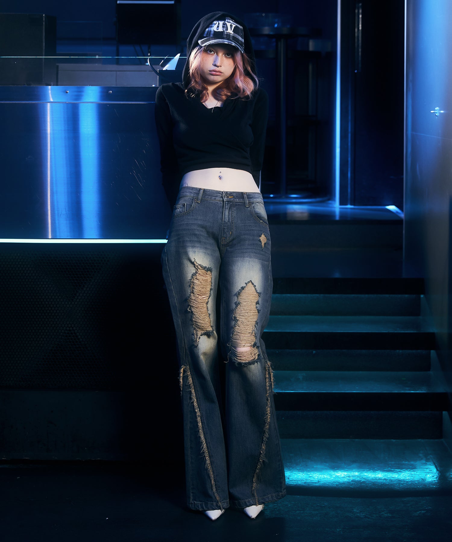 MODEL:170cm/COLOR:BLACK/SIZE:F