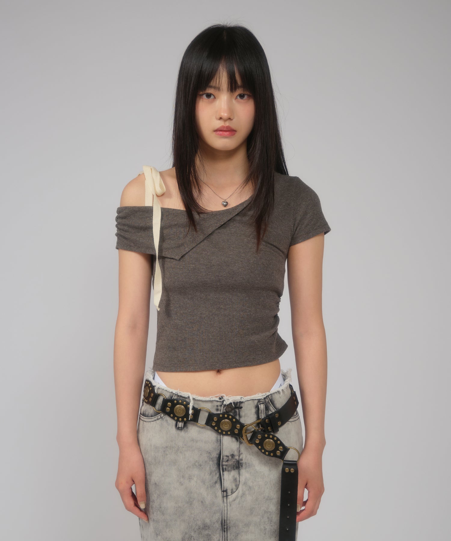 MODEL:168cm/COLOR:GRAY/SIZE:F