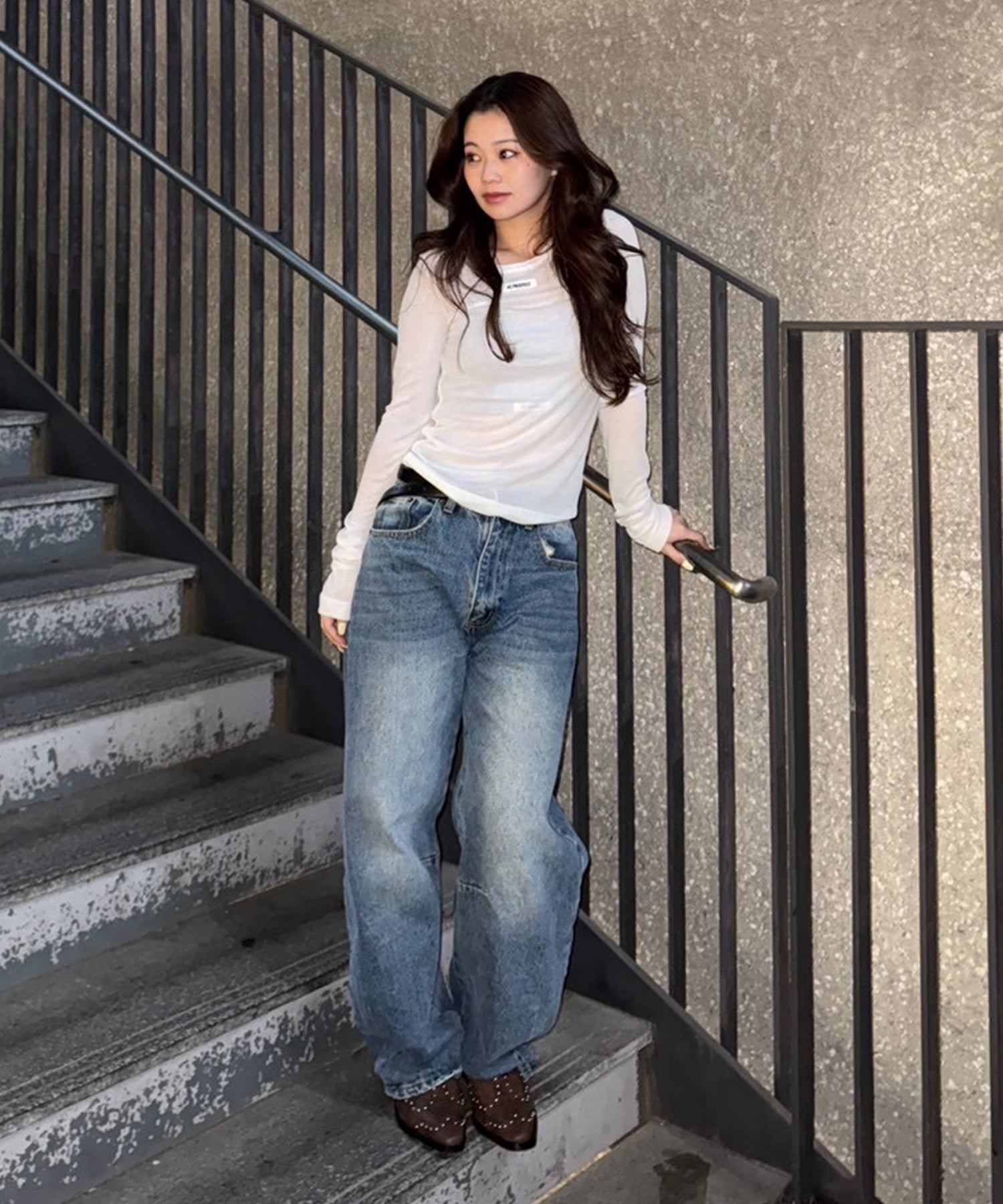 STAFF:156cm/COLOR:WHITE/SIZE:F